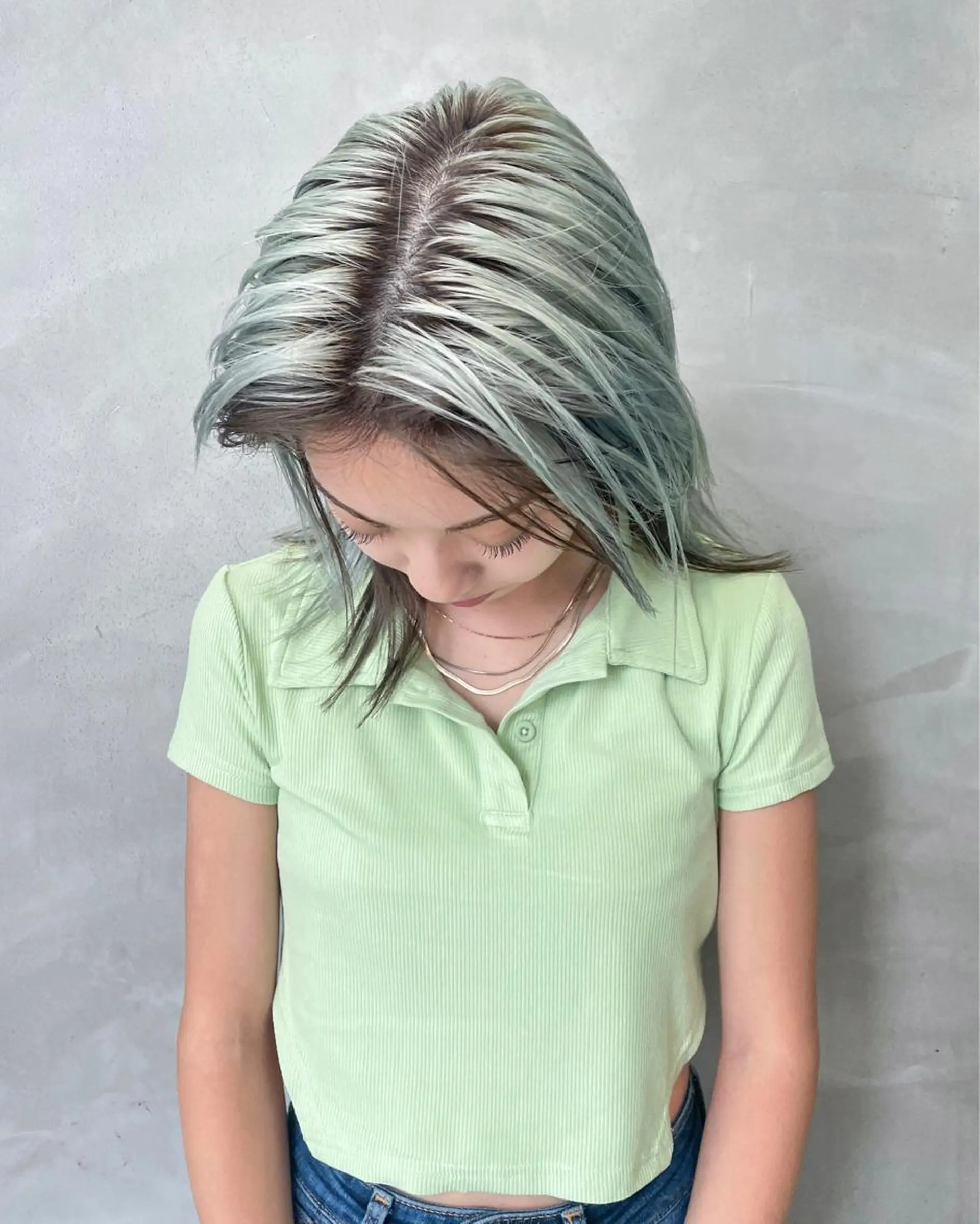 ミディアム カラー カット ヘアカラー トリートメント yurika☁️ 似合わせ｜レイヤーのヘアスタイル