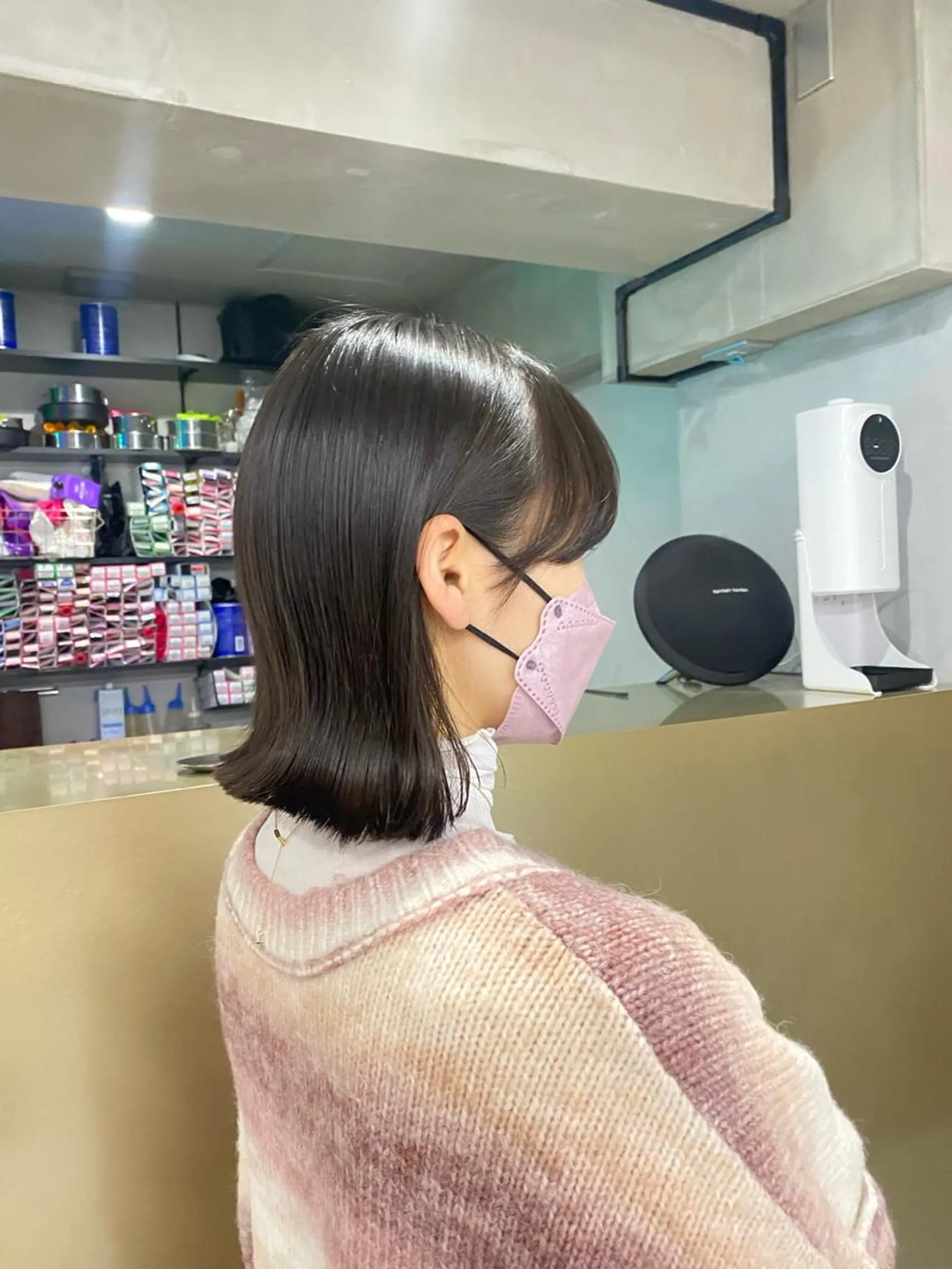 ショート カラー 切りっぱなしボブ ボブ カット 田代 佳穂のヘアスタイル