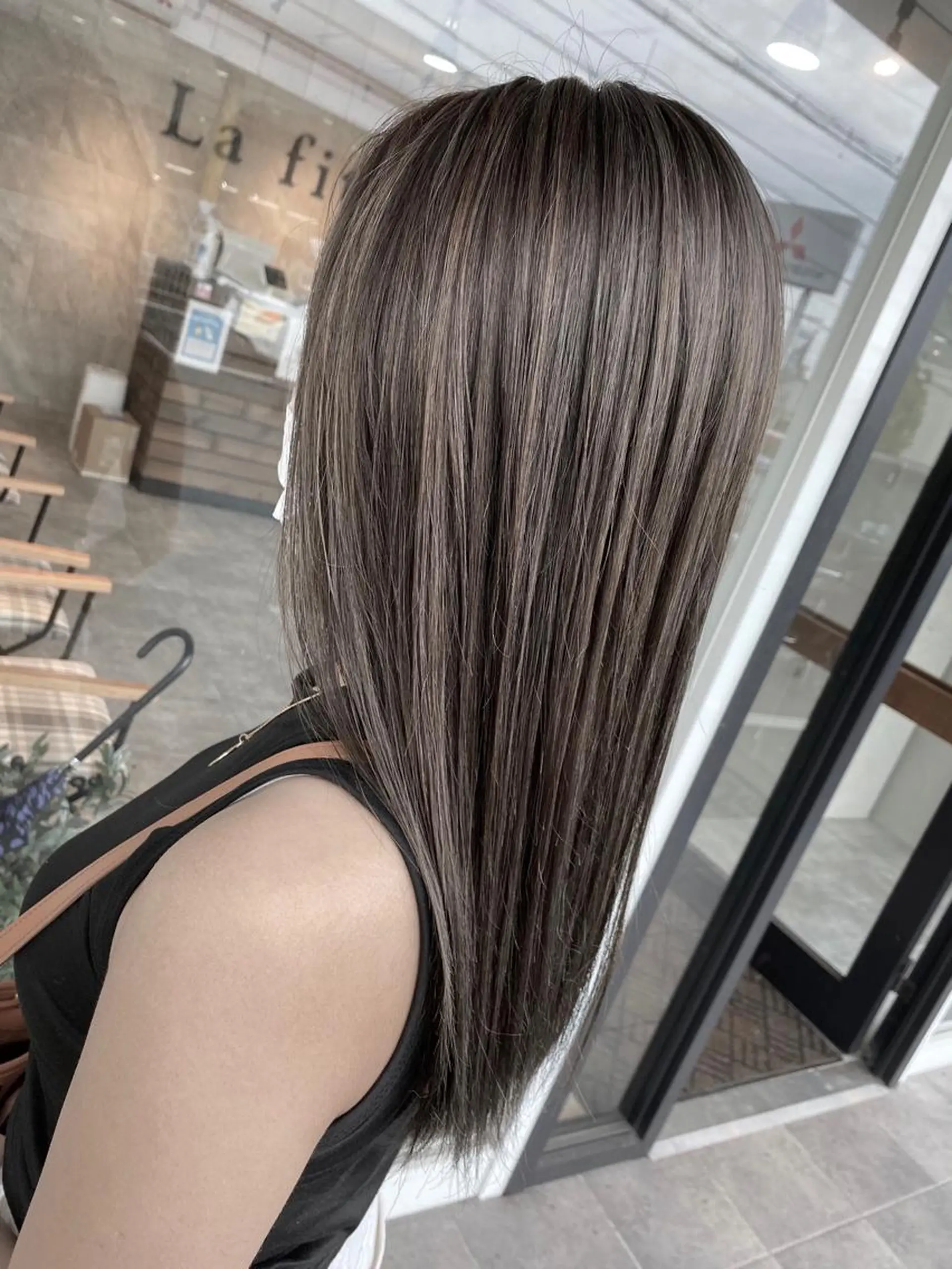 ロング カラー カット ヘアカラー La fith hair ruu.所属・lafithhair ruu.南本庄のヘアスタイル