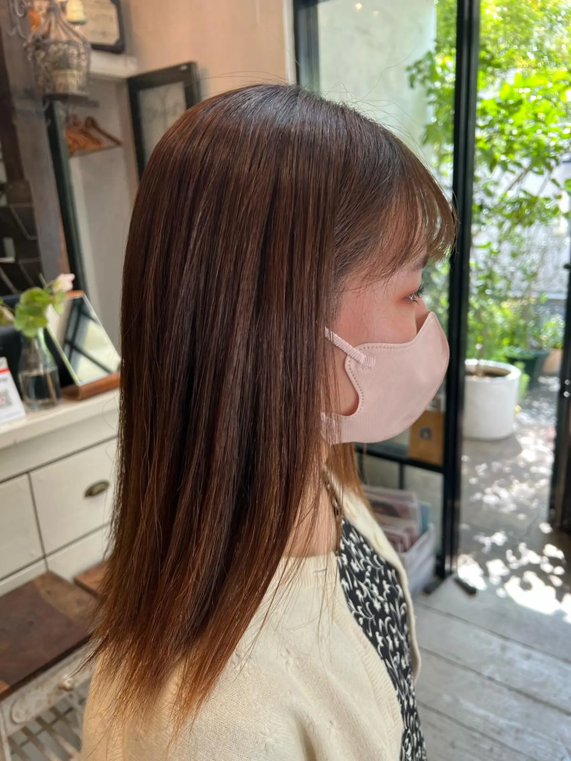 ミディアム 縮毛矯正 🐋湊 ゆうき /レイヤーカット🫧のヘアスタイル