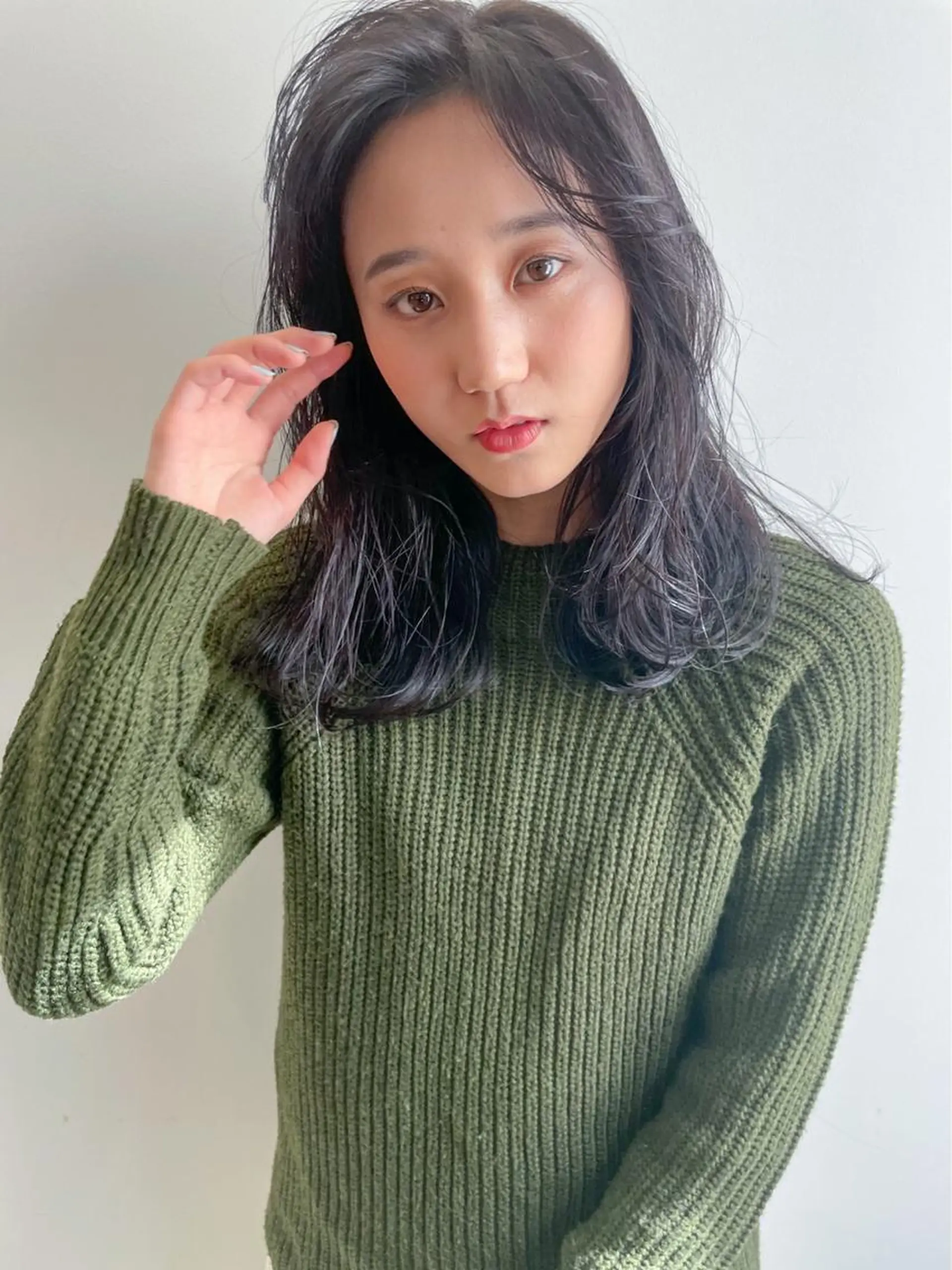 ロング カット ヘアカラー トリートメント シンタニ ナオトのヘアスタイル