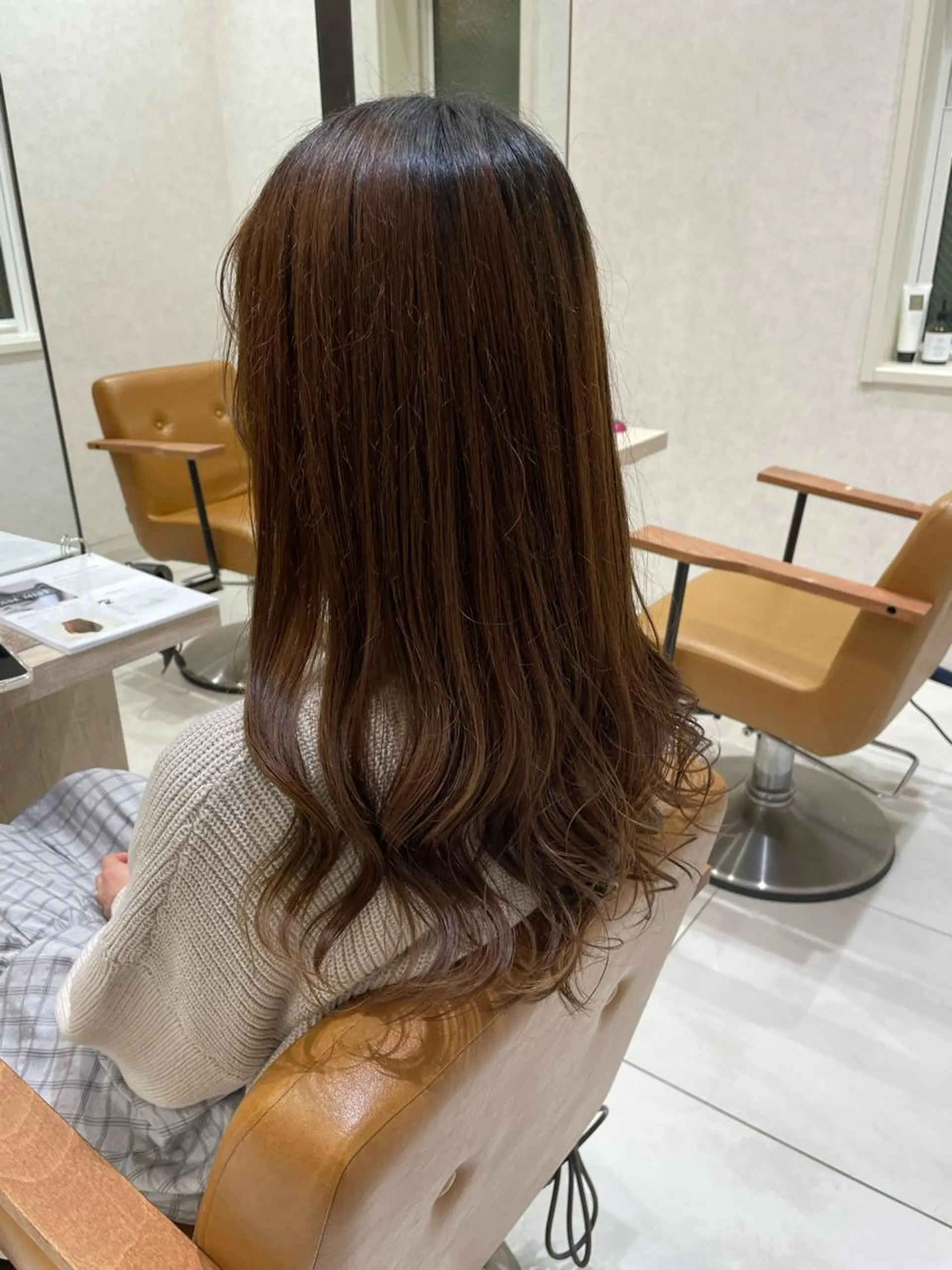 ロング レイヤーカット 海老名で韓国風 HANA🌷のヘアスタイル