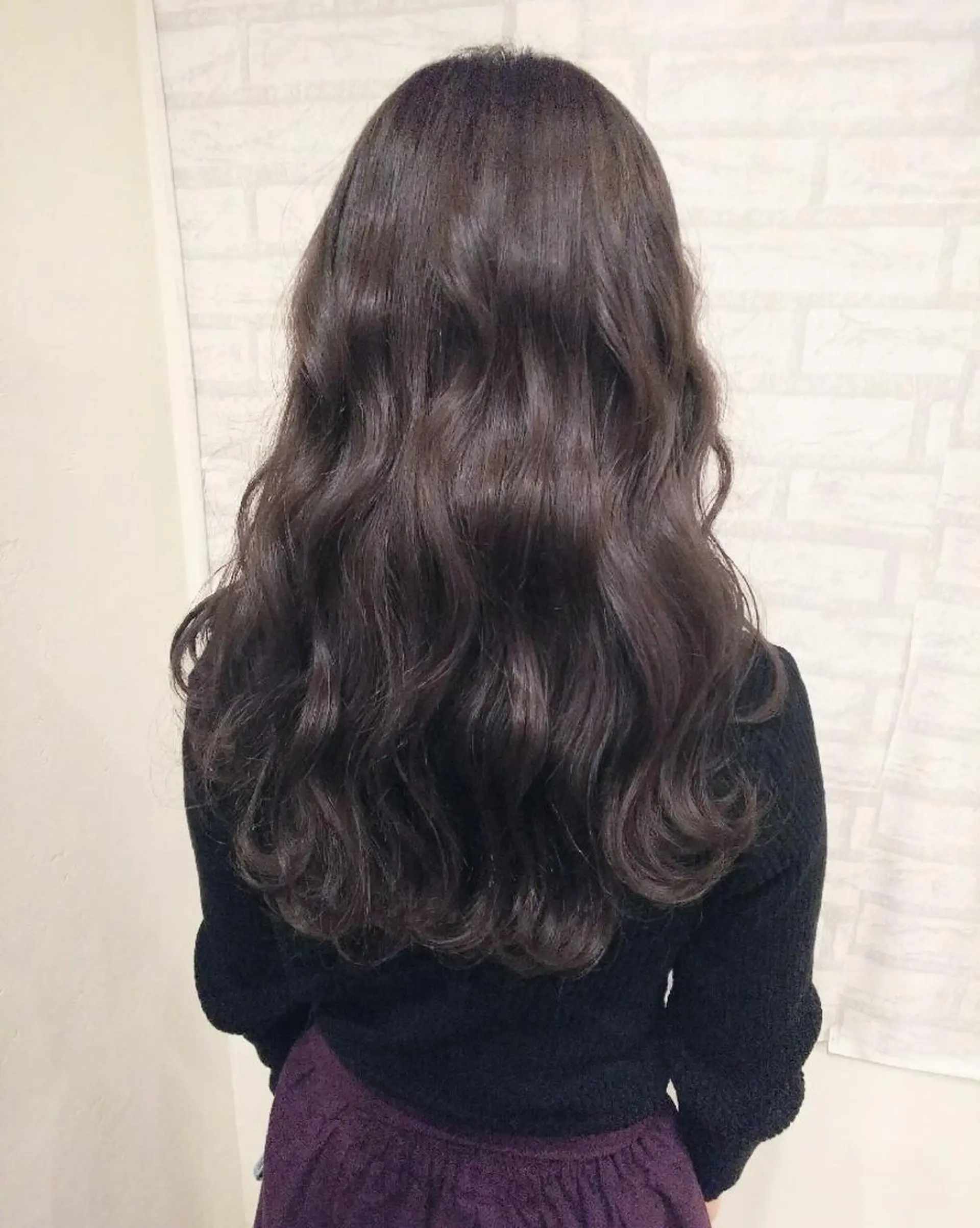 ロング カラー アッシュ ラベンダーカラー ラベンダーアッシュ JIL BLAN 京都所属・RU RIのヘアスタイル