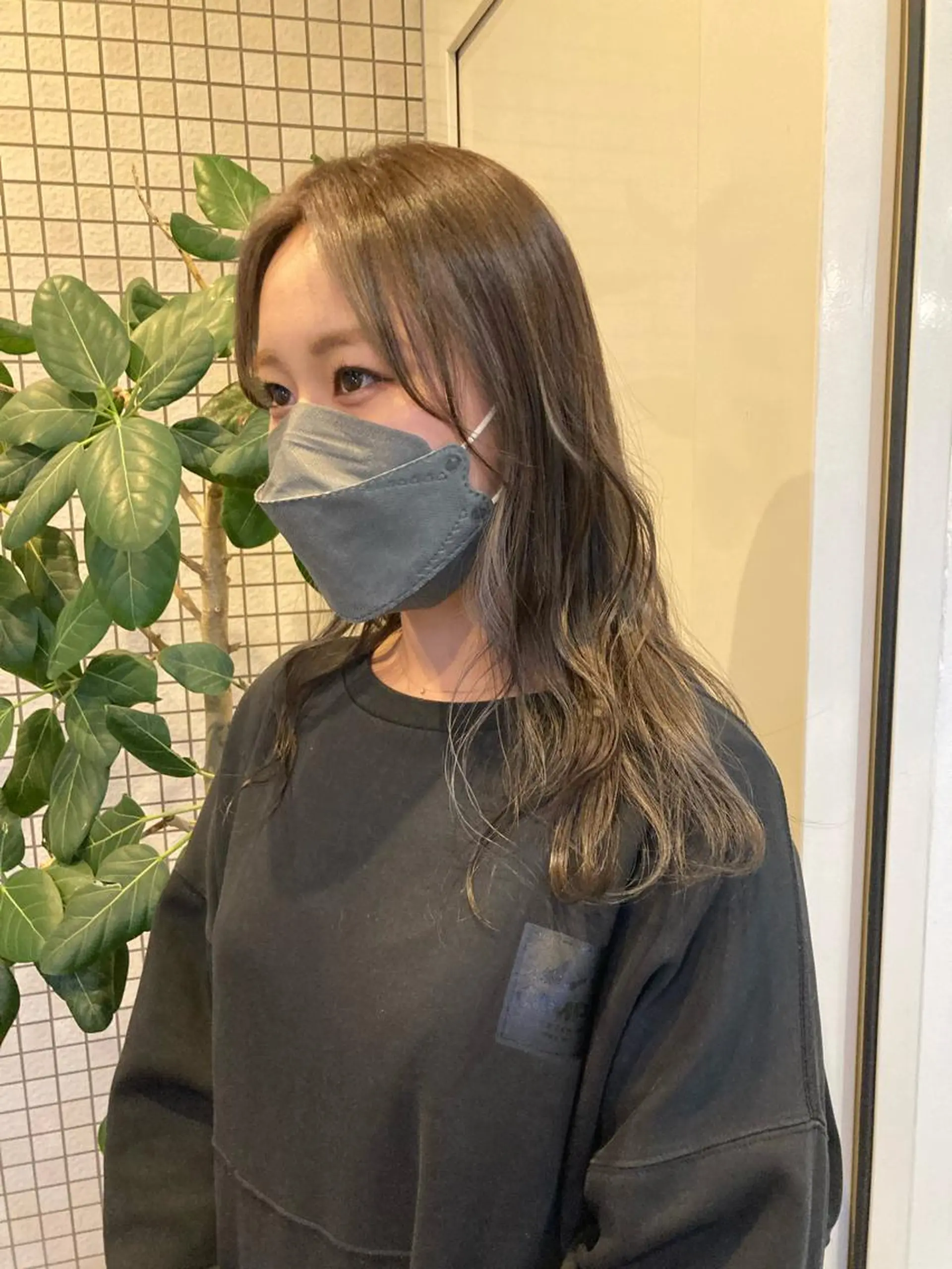 ロング ヘアカラー オリーブカラー🫧 nanohaのヘアスタイル