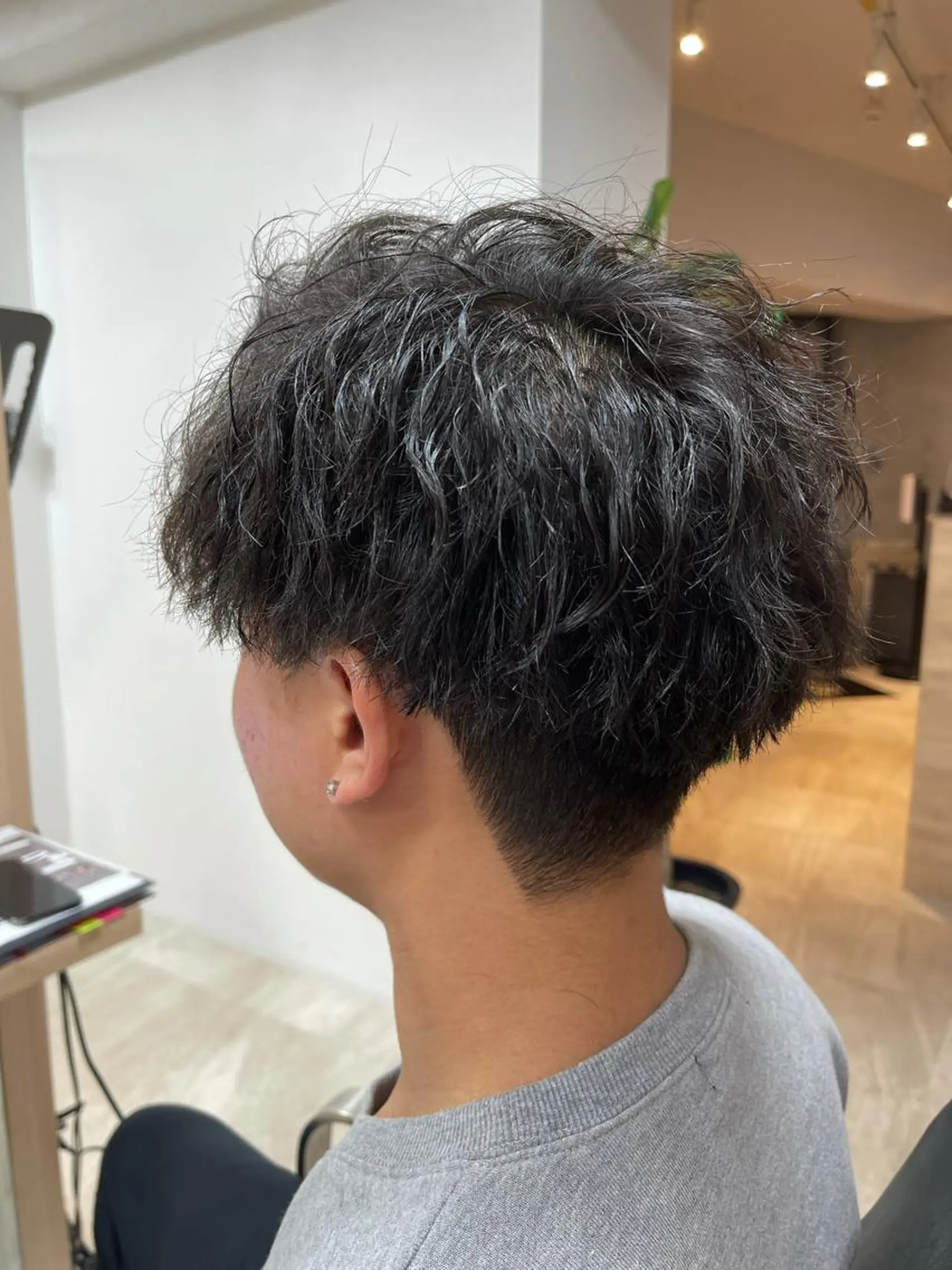 ショート パーマ メンズ 🫧似合わせカット としき/立川のヘアスタイル
