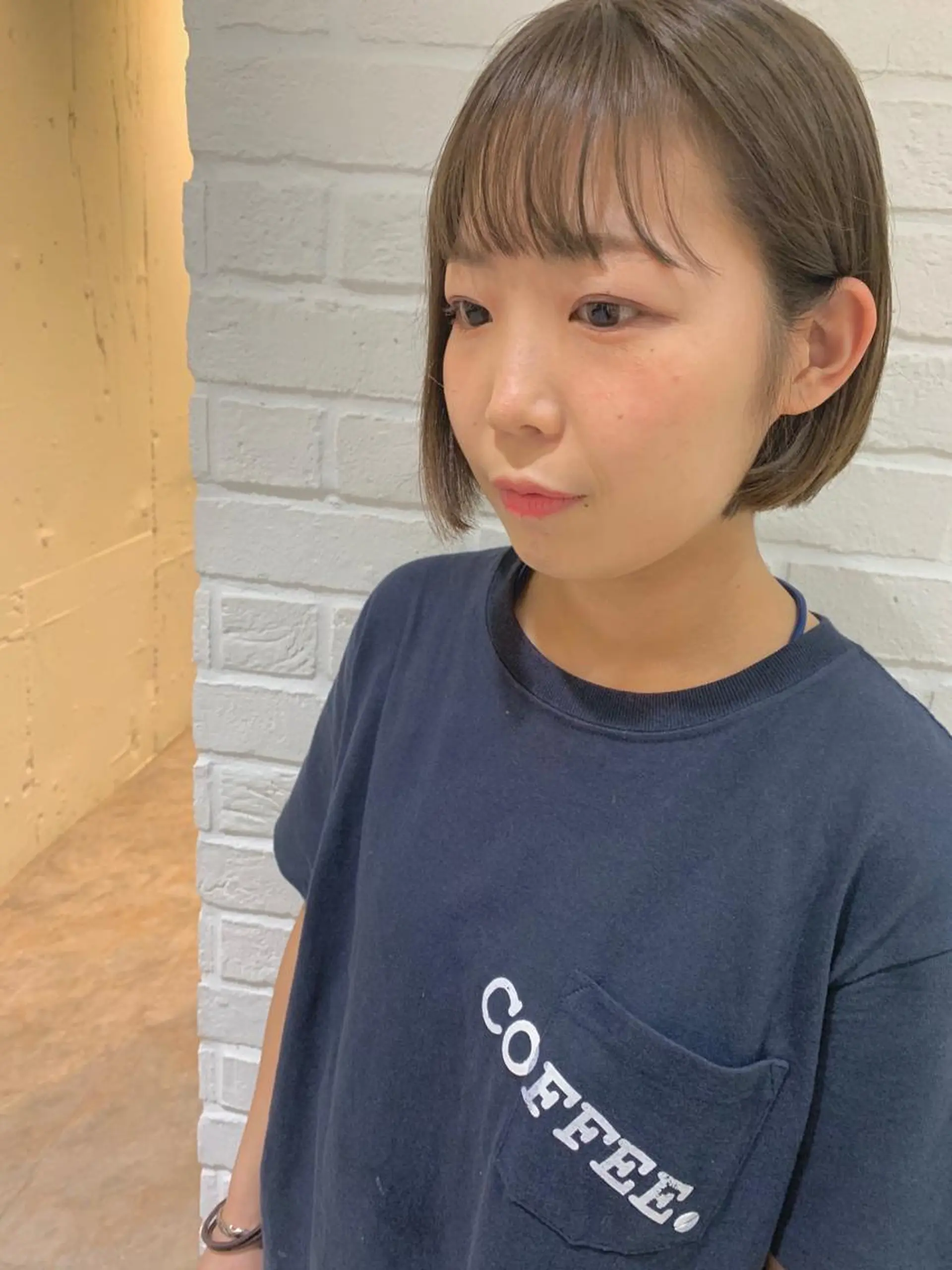 ショート カラー 透明感カラー ボブ カット ヘアカラー トリートメント Fuuu《フゥ》所属・シノザキ シンゴのヘアスタイル