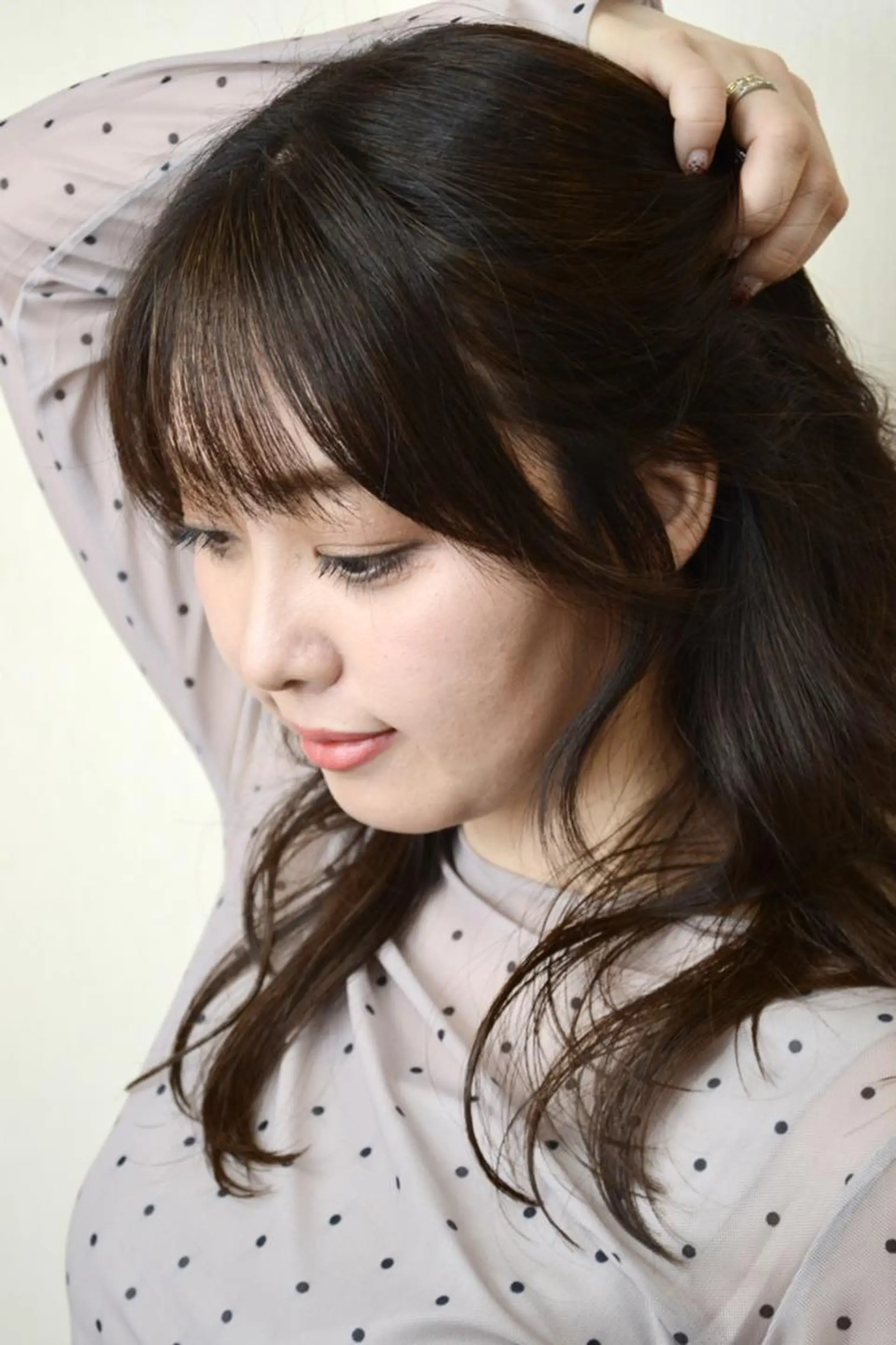 セミロング サイドバング 撮影モデル 澤崎 希望のその他イメージ