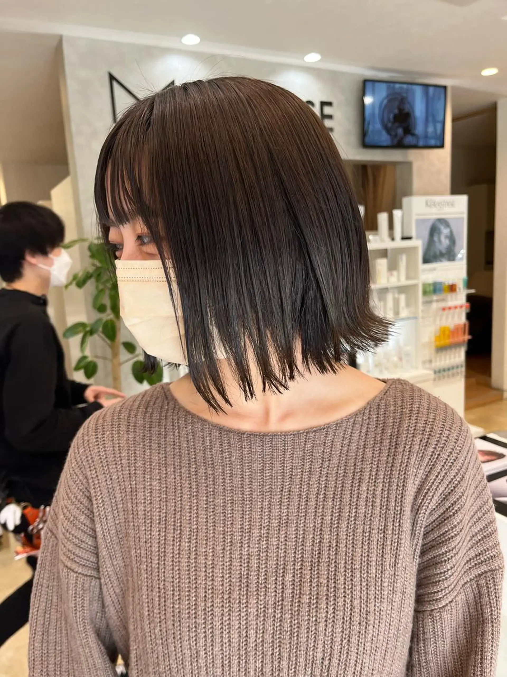 ショート カット ヘアカラー トリートメント 西新/siohair 似合わせ/石尾刻矢のヘアスタイル