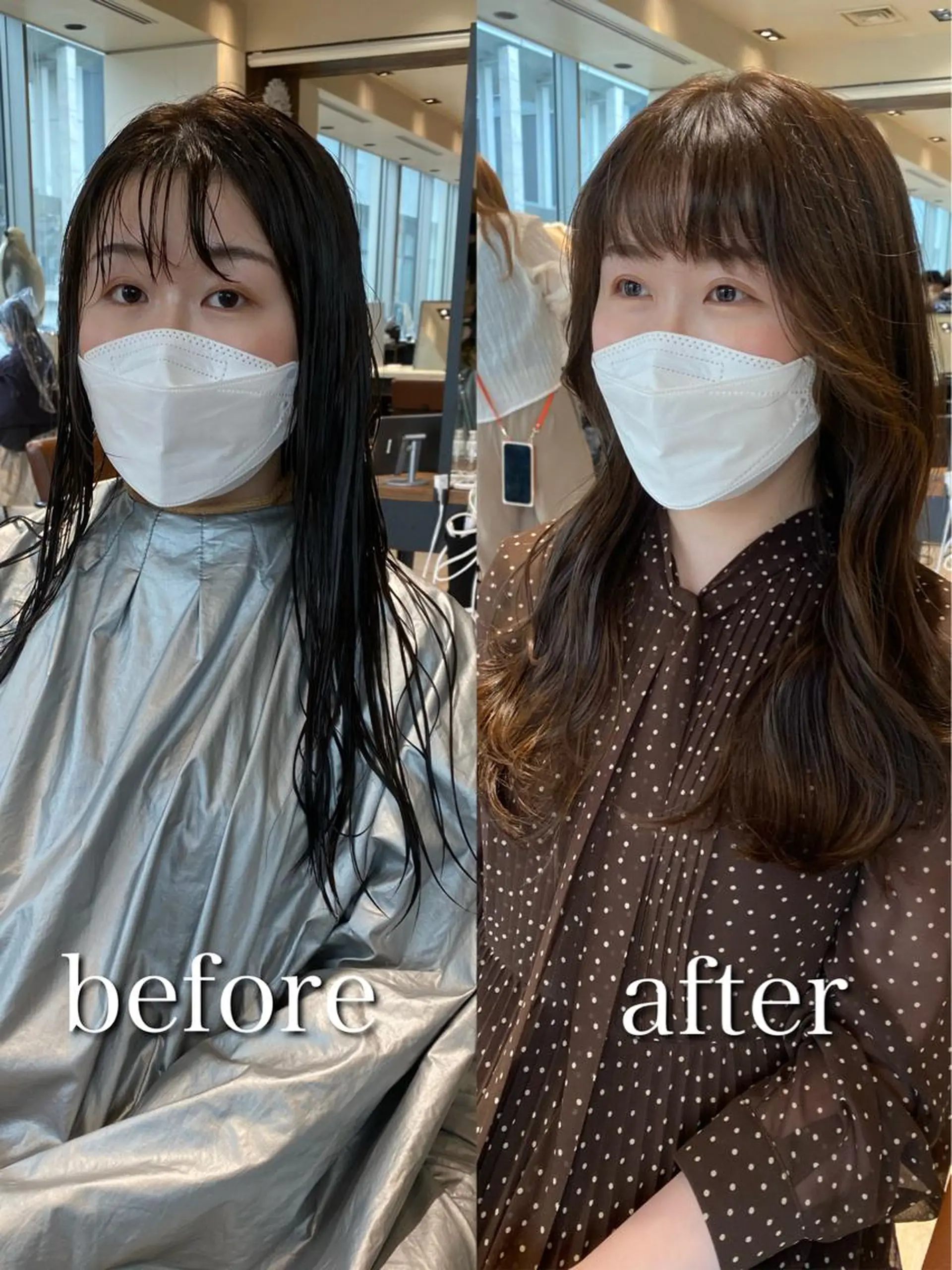 セミロング くびれヘア 顔周りカット 小顔カット トリートメント カット ヘアカラー トリートメント 【1日2名様限定】 AFLOAT白川雄副のヘアスタイル