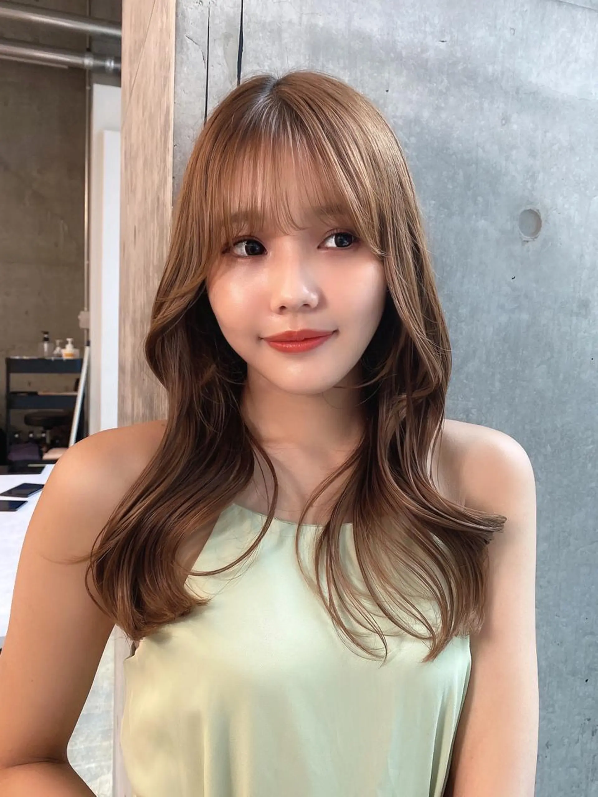 ロング カット ヘアカラー 縮毛矯正 トリートメント SALOWIN原宿AROA店所属・顔まわり神カット✂︎ 齋藤雄大【原宿】のヘアスタイル