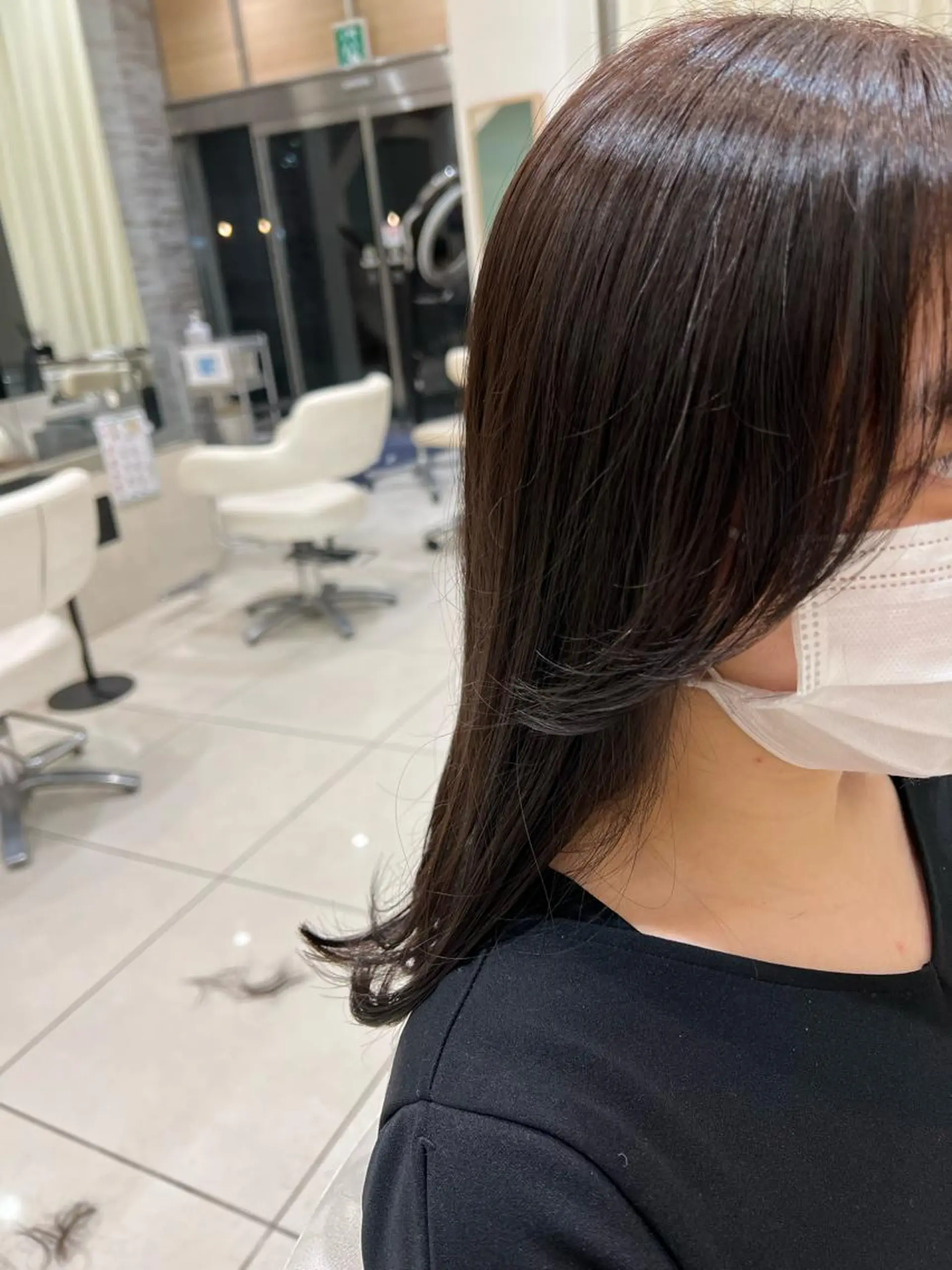 セミロング 小顔カット カット ヘアカラー トリートメント AVANCE 深井店所属・👑顔周り韓国風 レイヤーSHUTOのヘアスタイル