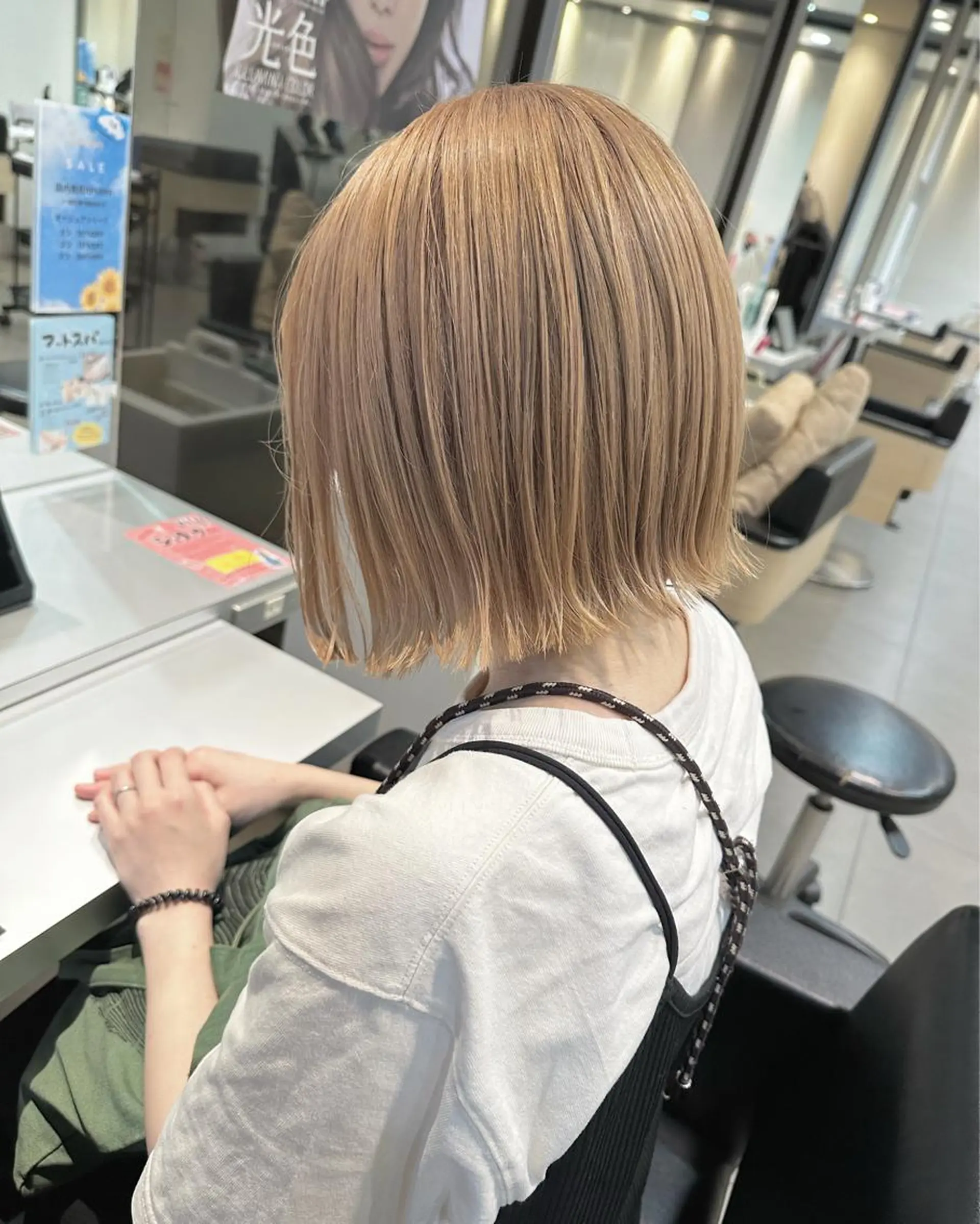 ショート カラー ヘアアレンジ 店長/髪質改善/ ショート/松若　優のヘアスタイル