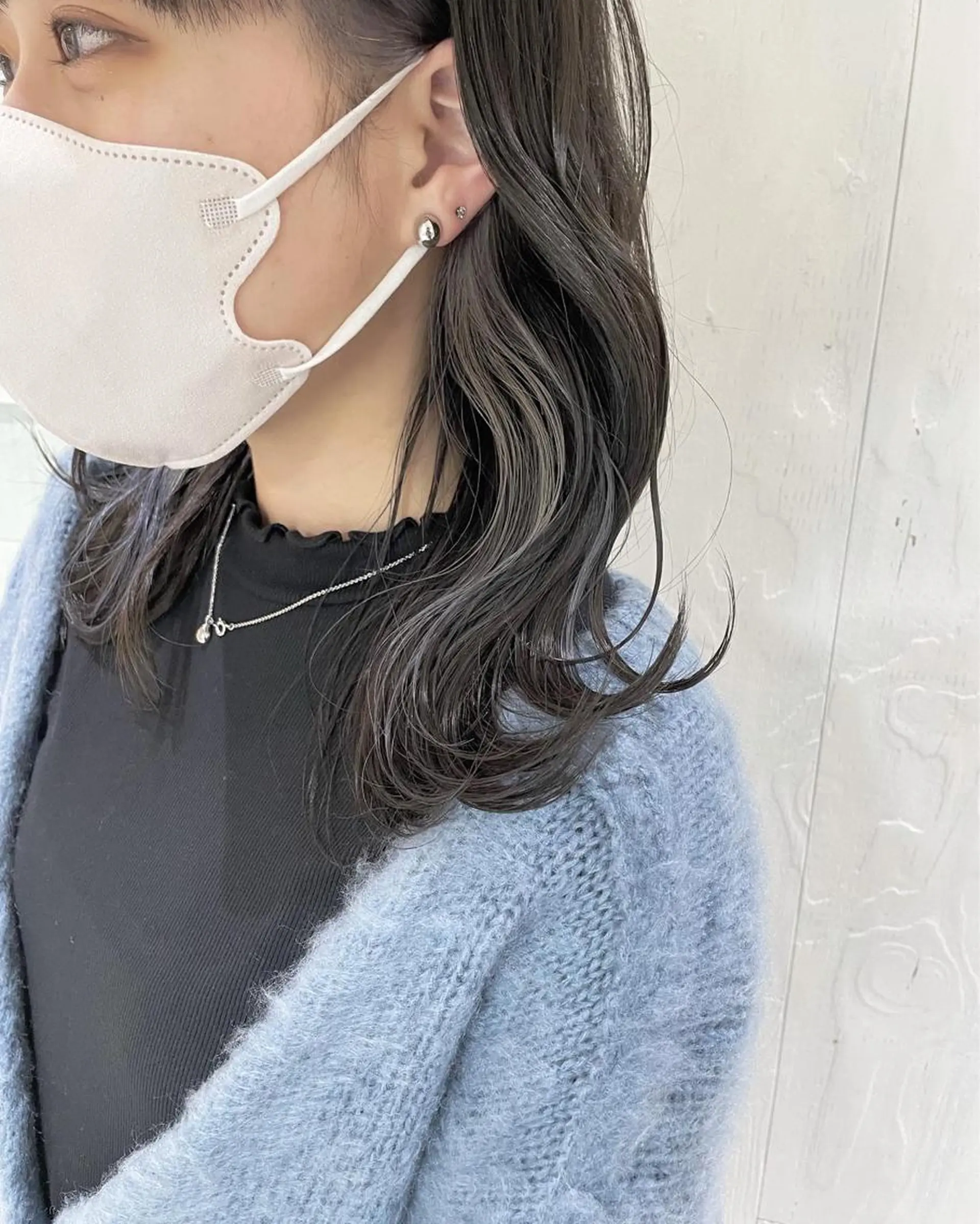 ミディアム アッシュ 外国人風カラー レイヤーカット ヘアカラー トリートメント 河合秀明/ハイライト /インナーカラーのヘアスタイル