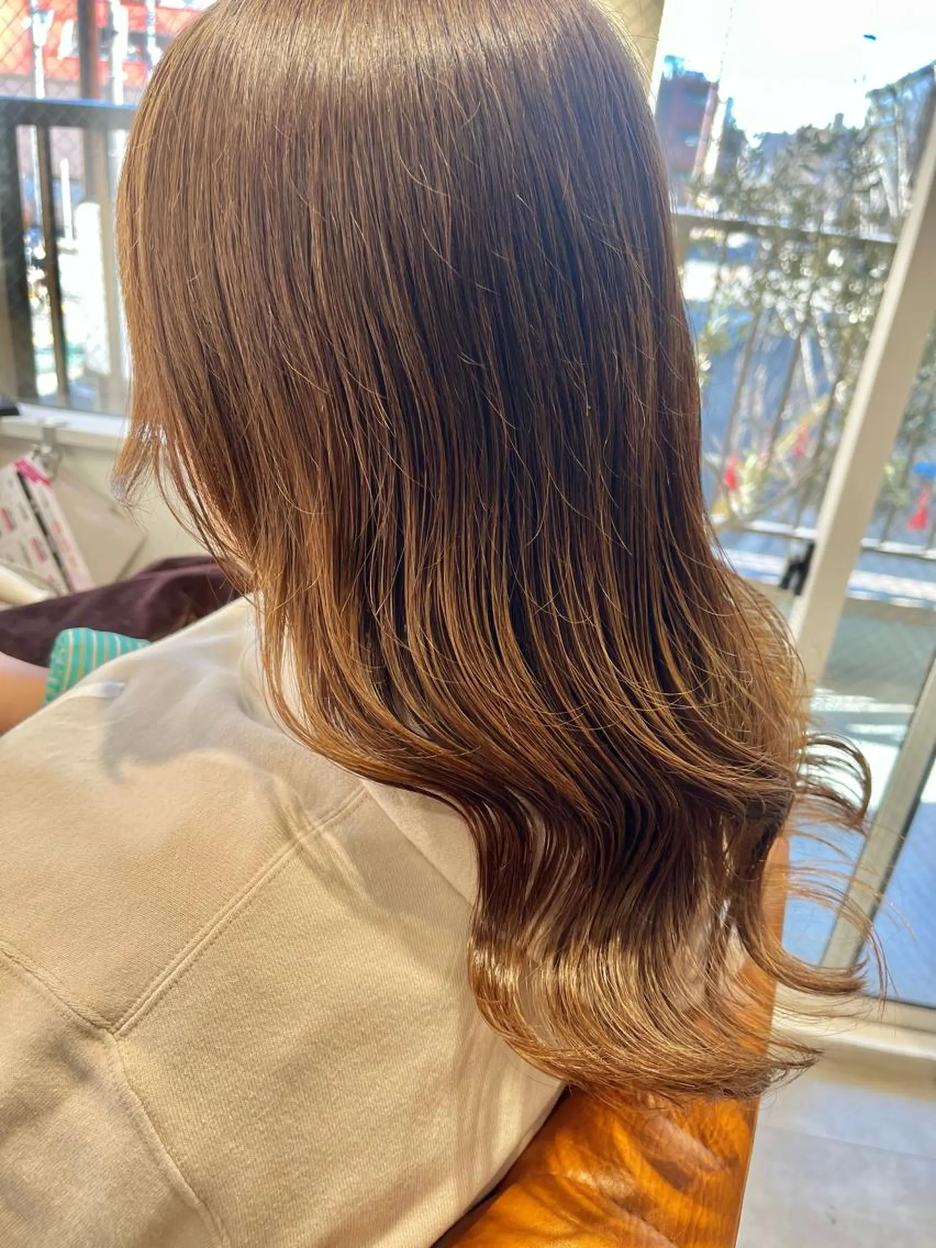 ロング 縮毛矯正 松崎祥のヘアスタイル