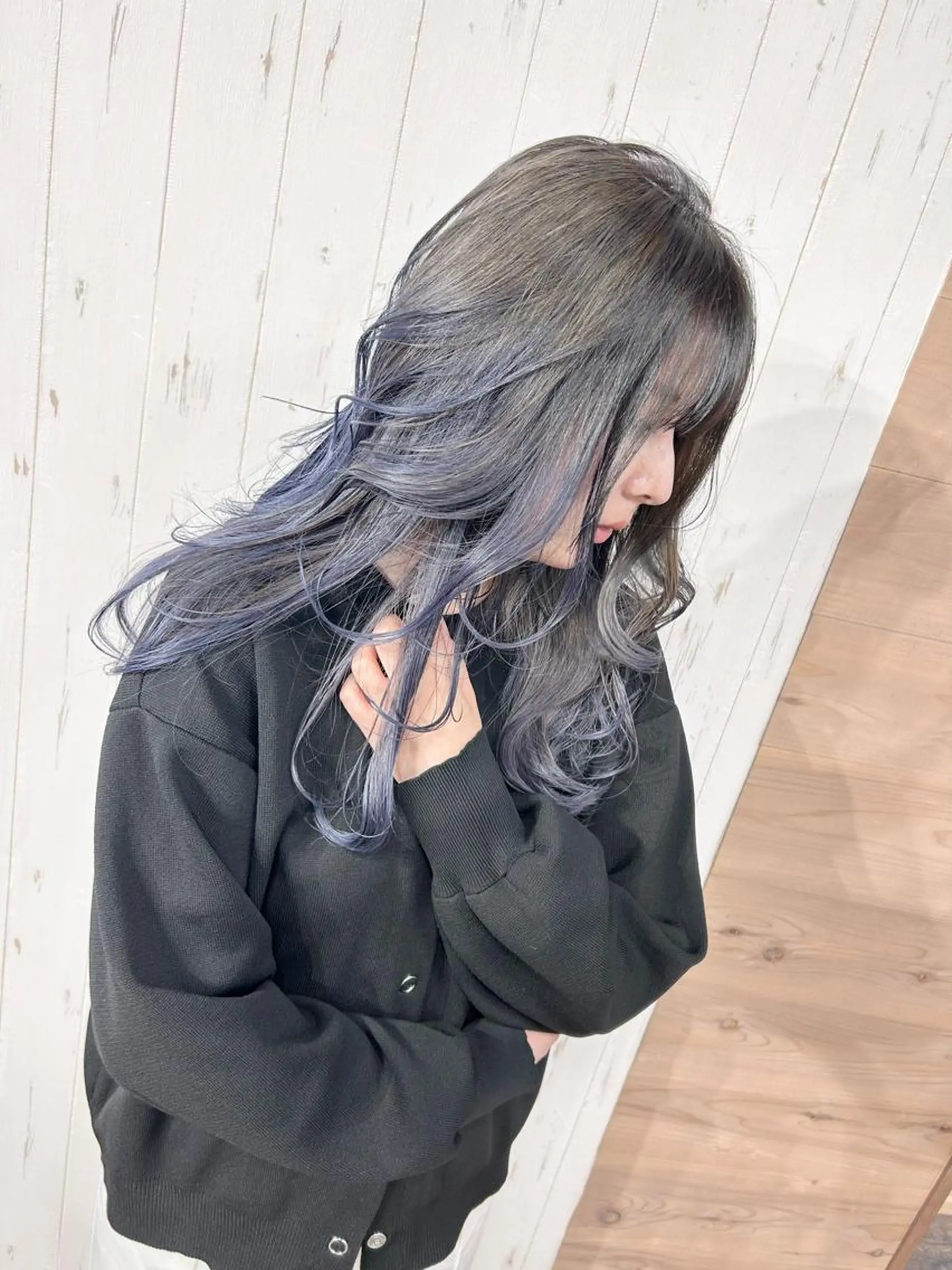 ロング 外国人風カラー ハイライト 韓国風ヘア レイヤーカット AN'TIA小作所属・AN'TIA小作代表 ⭐︎kazuma⭐︎のヘアスタイル