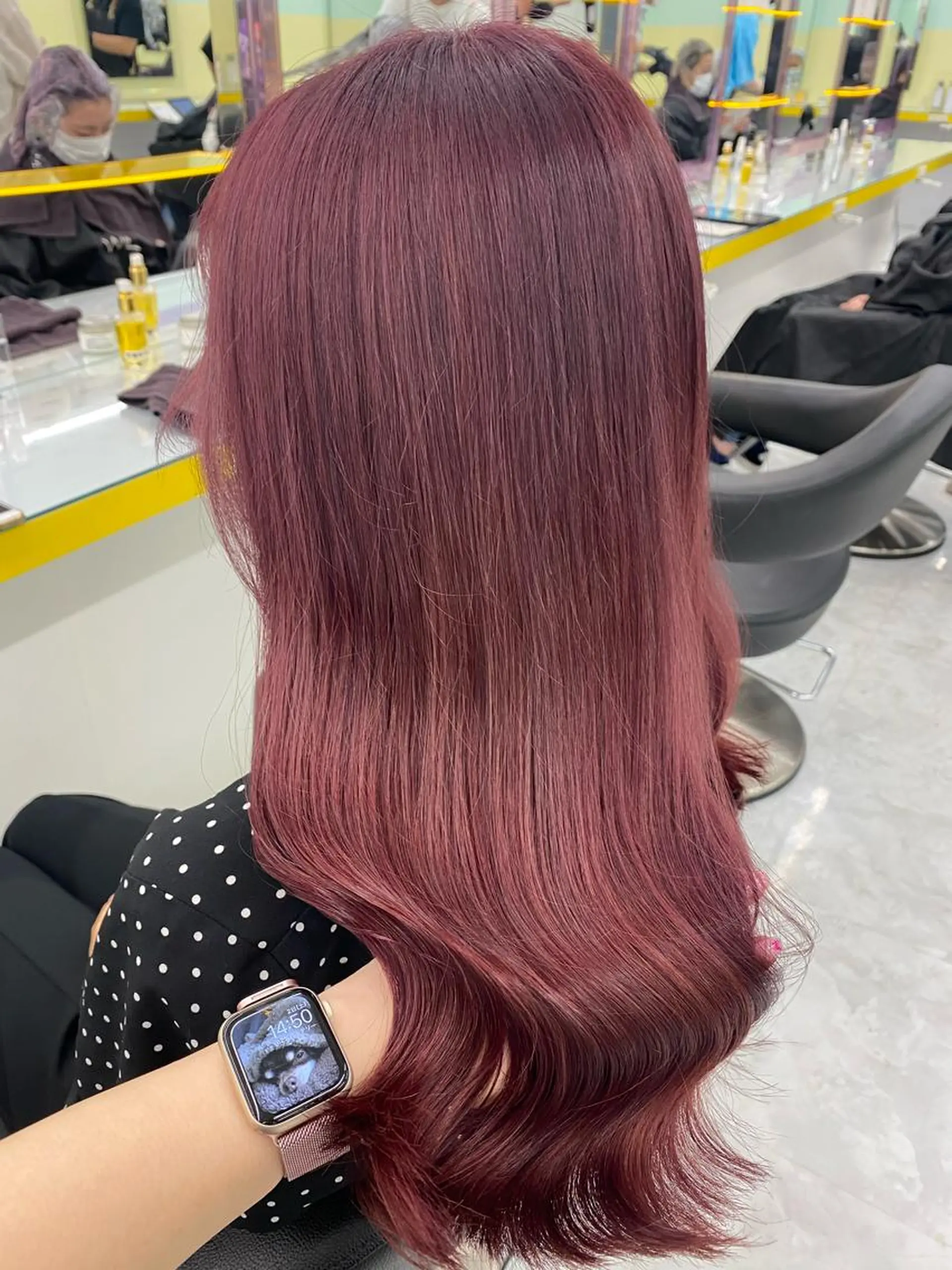 セミロング カラー パーマ ヘアアレンジ メンズ キッズ ネイル マツエク・マツパ アイブロウ ラベンダーカラー ピンクカラー ピンクラベンダー 眉カラー カラーマツエク ヘアカラー トリートメント ヘッドスパ ヘアセット linette所属・🐩推し活🐩 FUTABA🍒のヘアスタイル