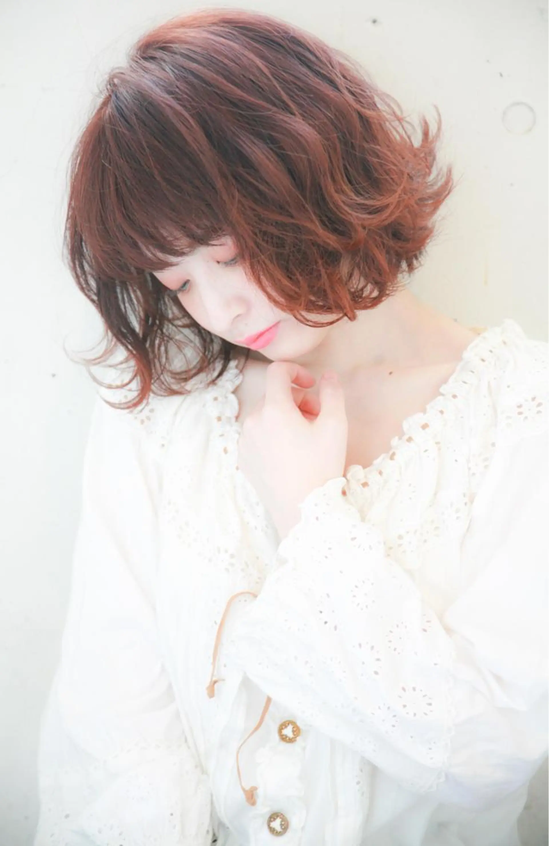 ショート カラー パーマ ヘアアレンジ ボブ 外ハネヘア 代官山/恵比寿所属・髪質改善/縮毛矯正 専門　代官山/恵比寿のヘアスタイル
