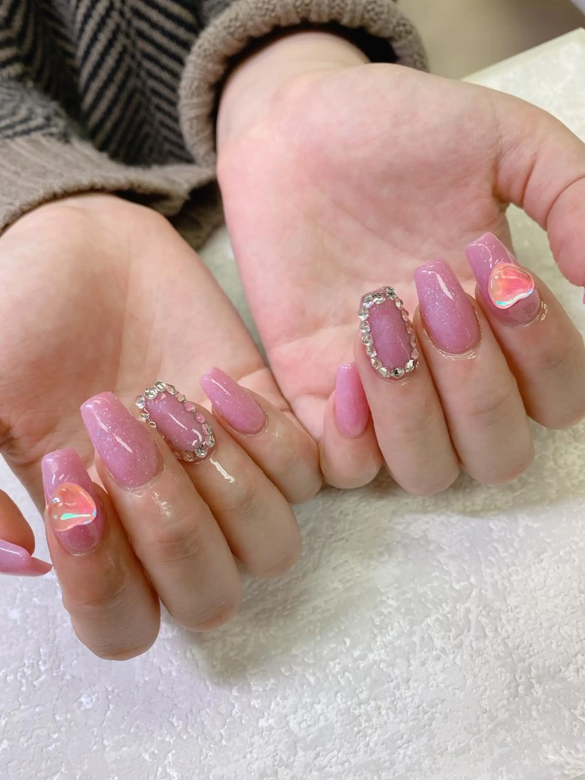 ミディアム ハンドネイル JNA認定講師🌸 RIEのネイルデザイン