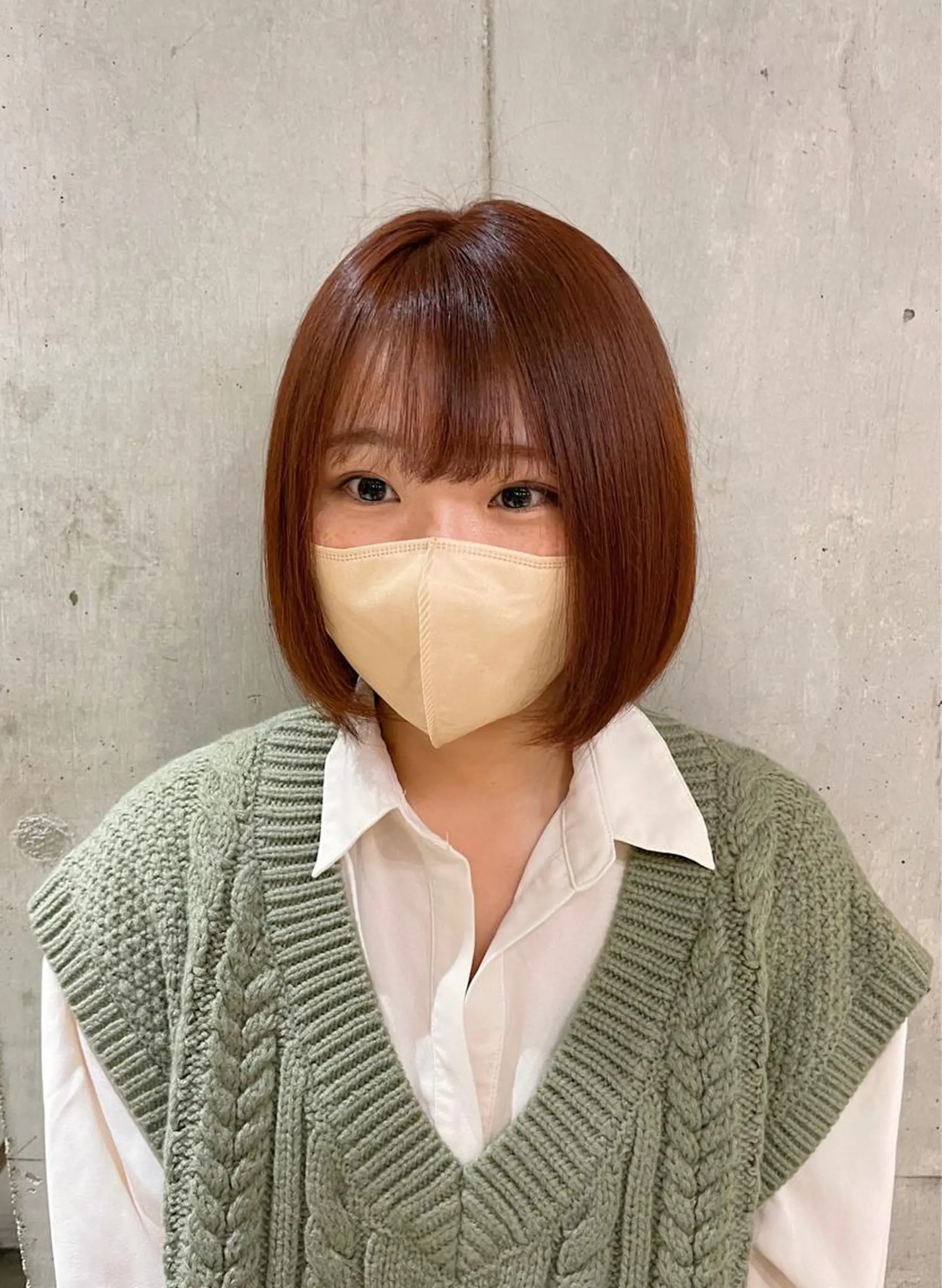 ショート カラー ブリーチ ブラウンカラー ブリーチなしカラー オレンジ オレンジブラウン loely 💞miyuのヘアスタイル