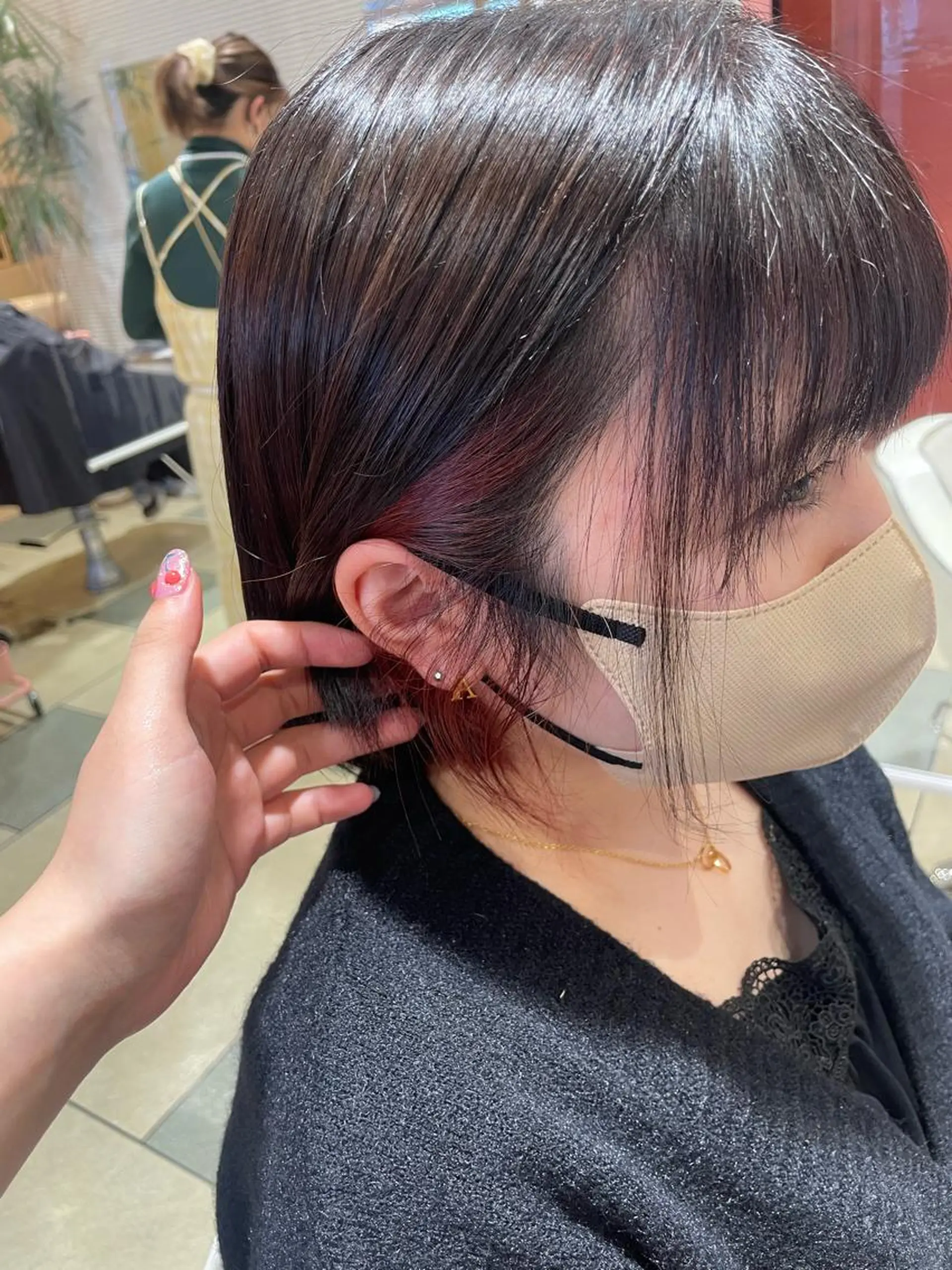 カラー インナーカラー ボブ 【史上最高】口コミ No.1/ナツキのヘアスタイル
