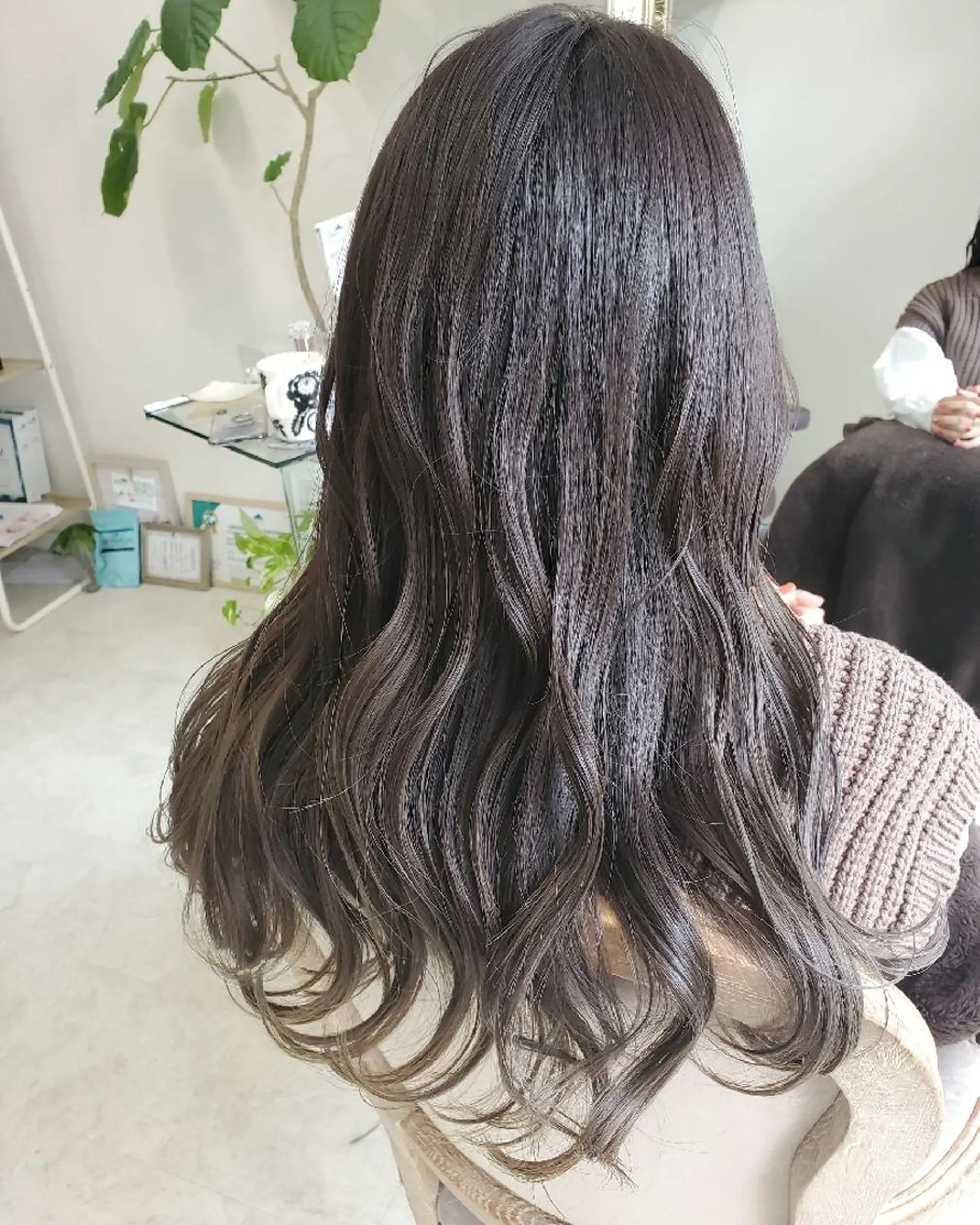 ロング カラー アッシュ ラベンダーカラー ラベンダーアッシュ See by merのマツエク・マツパデザイン