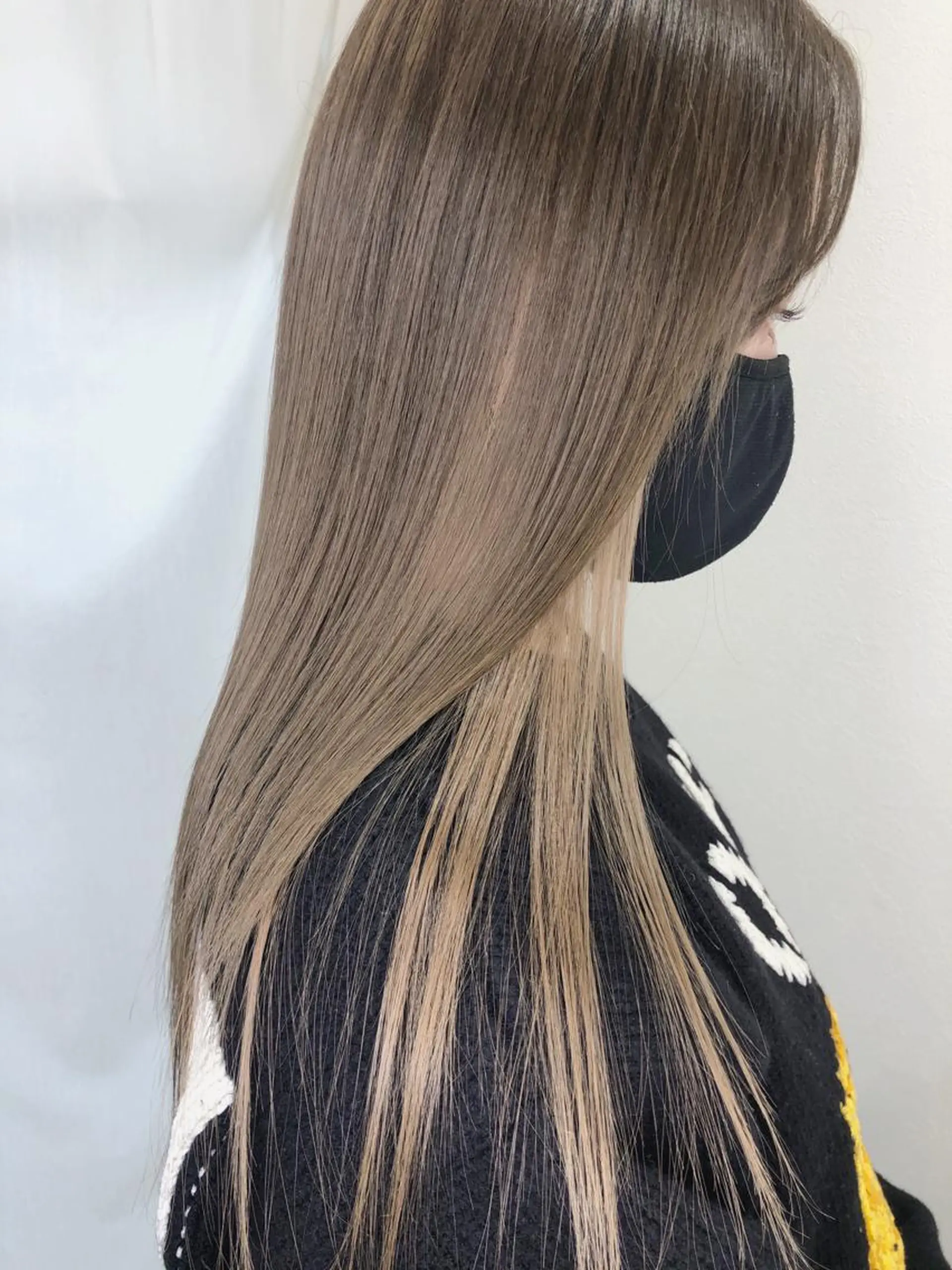 ロング カラー アディクシーカラー バレイヤージュ ベージュカラー ブリーチ ケアブリーチ ito. ブリーチ/髪質改善のヘアスタイル