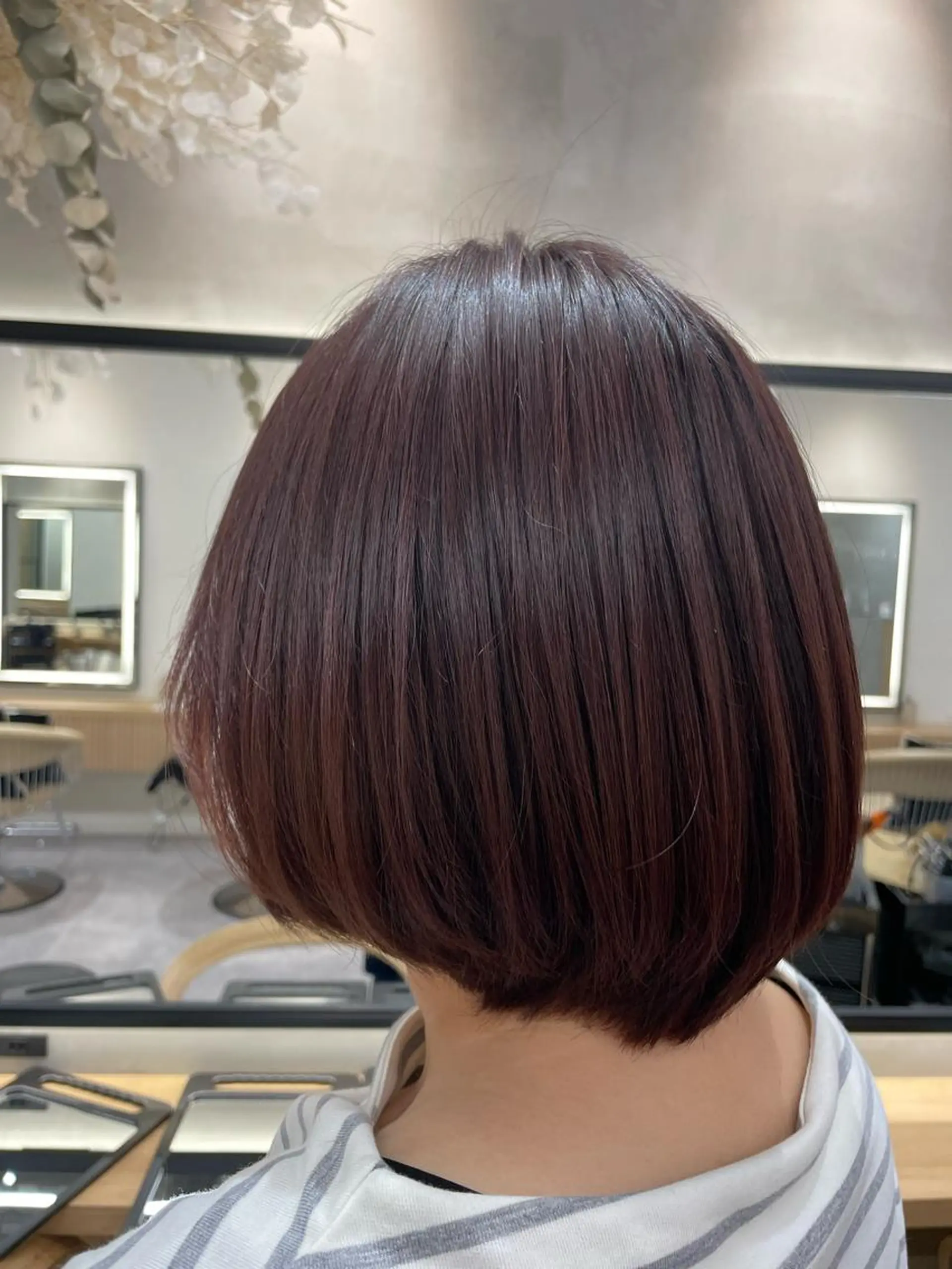 ショート レイヤー縮毛矯正 ささきすずね💗のヘアスタイル