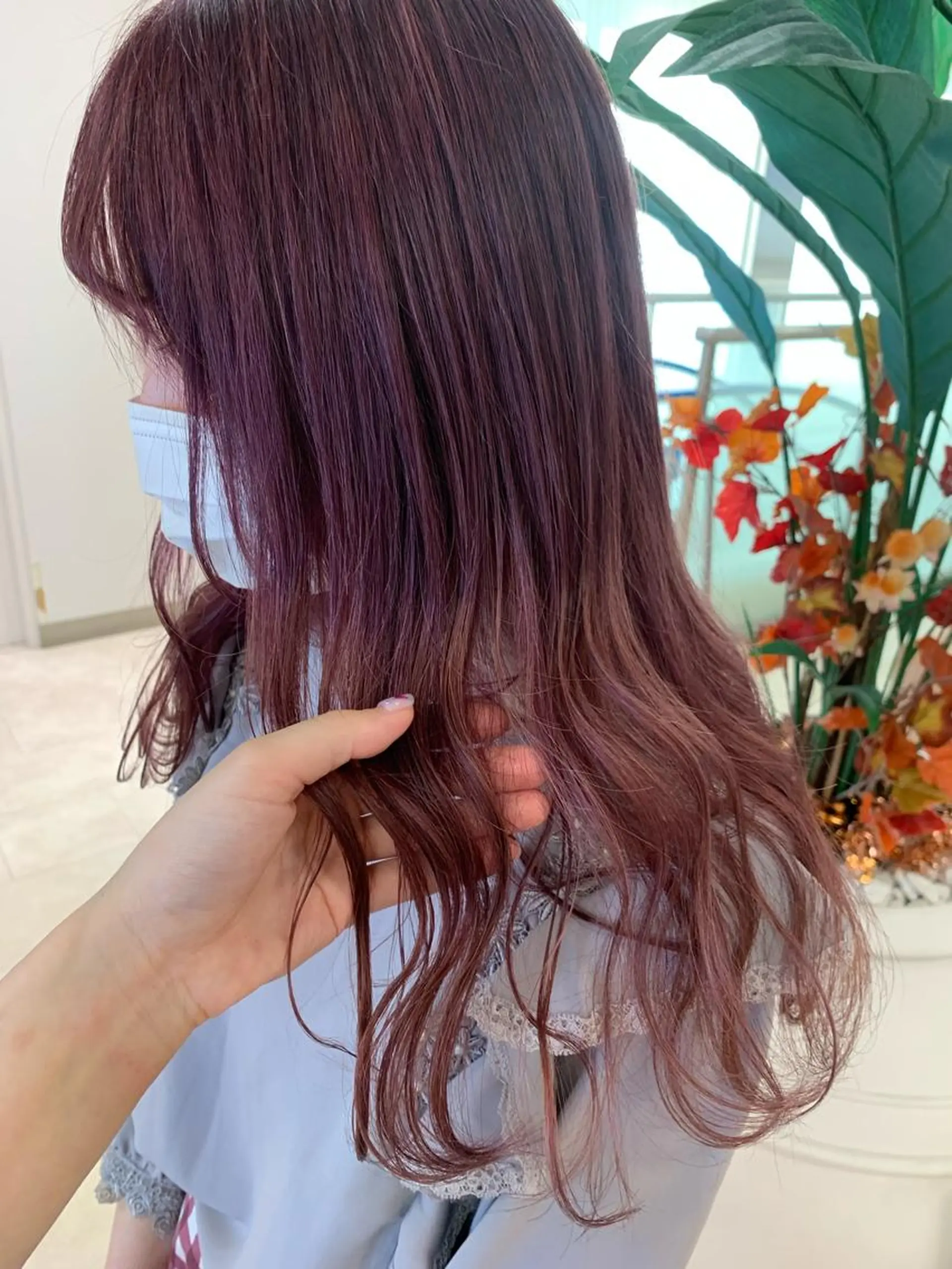 ロング カラー カット ヘアカラー トリートメント m i k u🕊️ 韓国レイヤー/暖色のヘアスタイル
