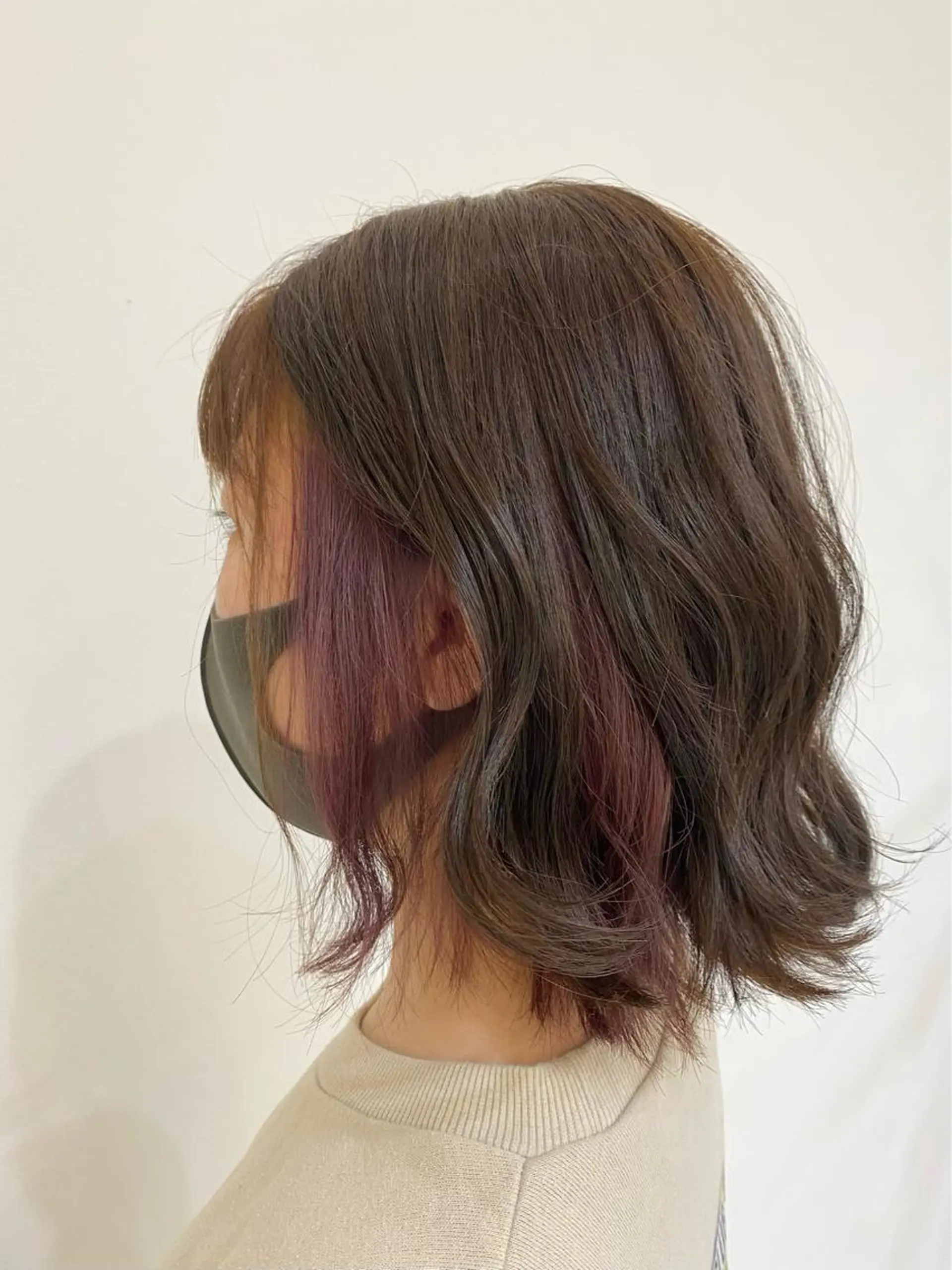 ミディアム 永田 彩華のヘアスタイル