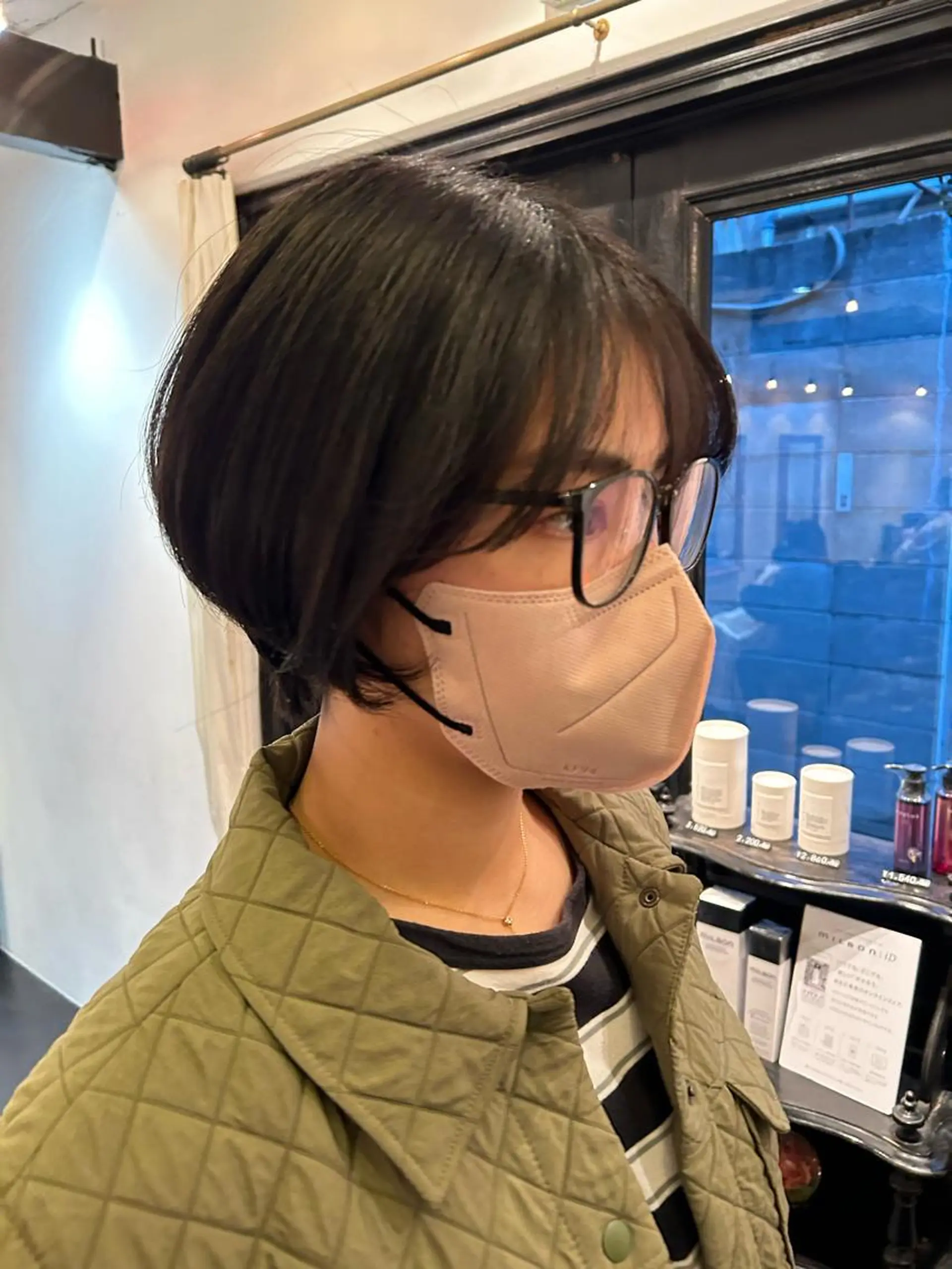 ショート くびれヘア ショートヘア カット トリートメント NATSUKI😸 ‪✂︎‬南森町美容室のヘアスタイル