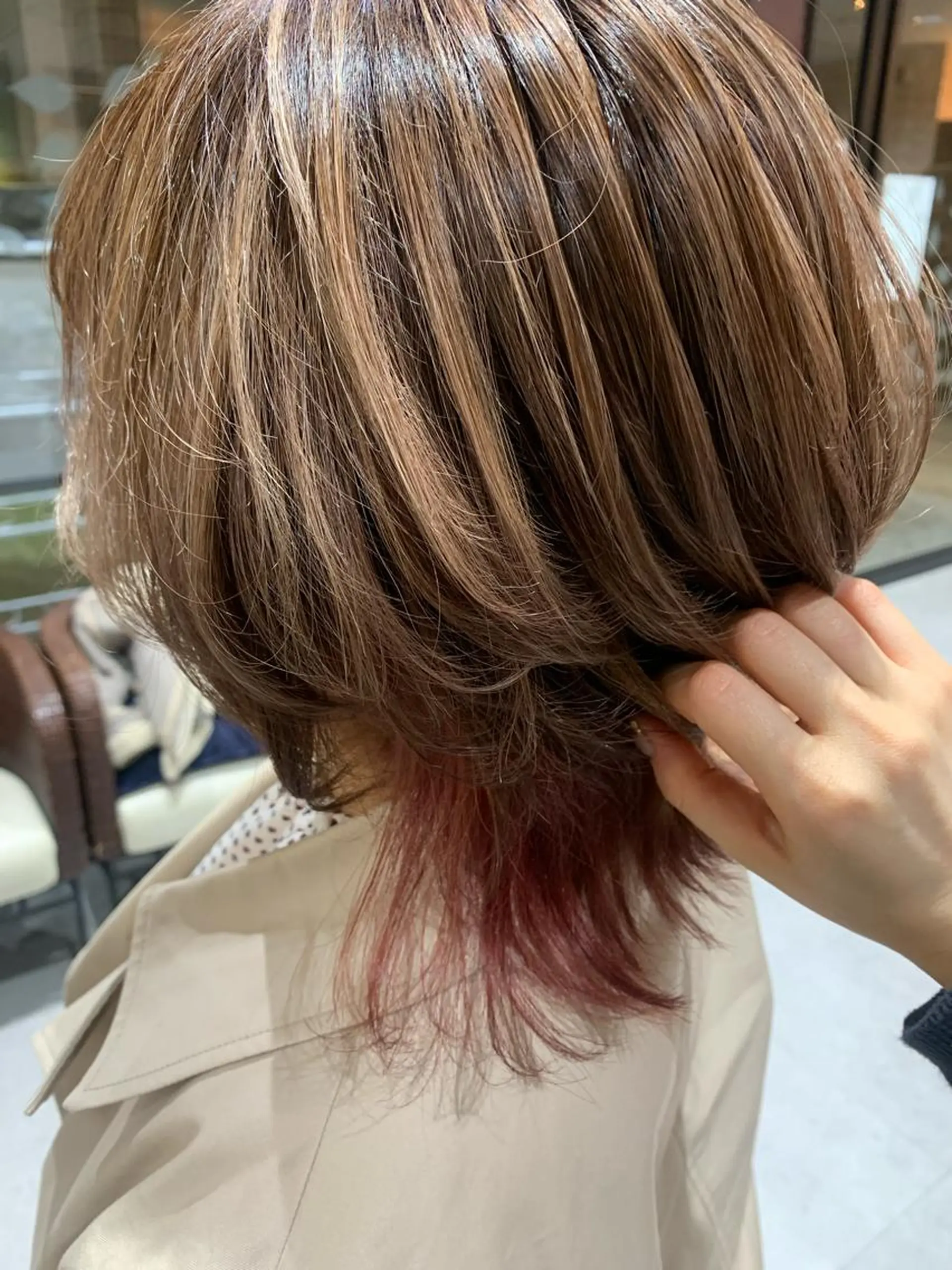 ミディアム カラー カット ヘアカラー トリートメント 近藤千翔🩵 髪質改善Periodのエステ・リラクイメージ