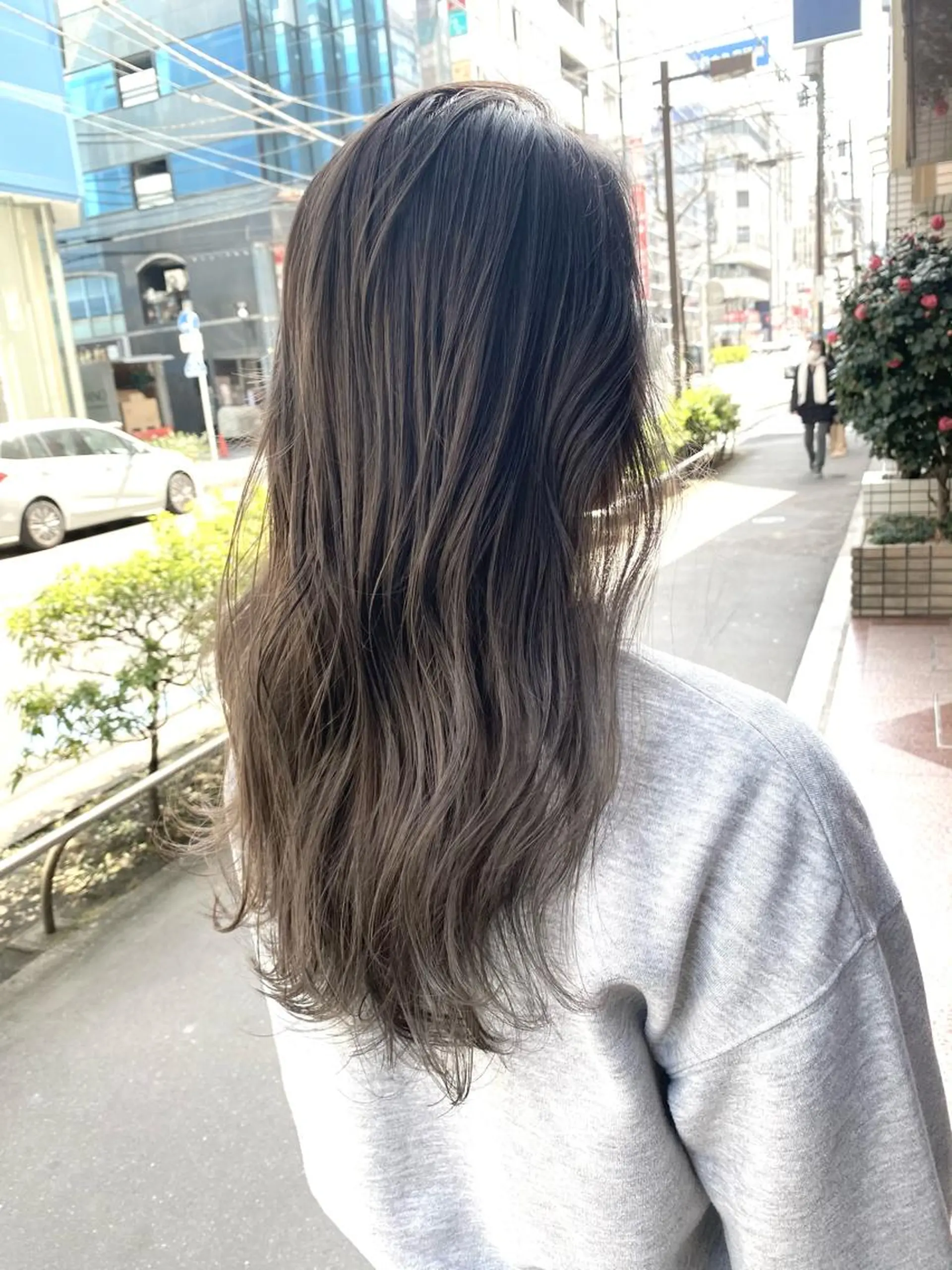 セミロング カラー ヘアアレンジ ハイライトカラー ハイライト カット ヘアカラー ヘアセット TOPSTYLIST 🇬🇧JIMMYのヘアスタイル