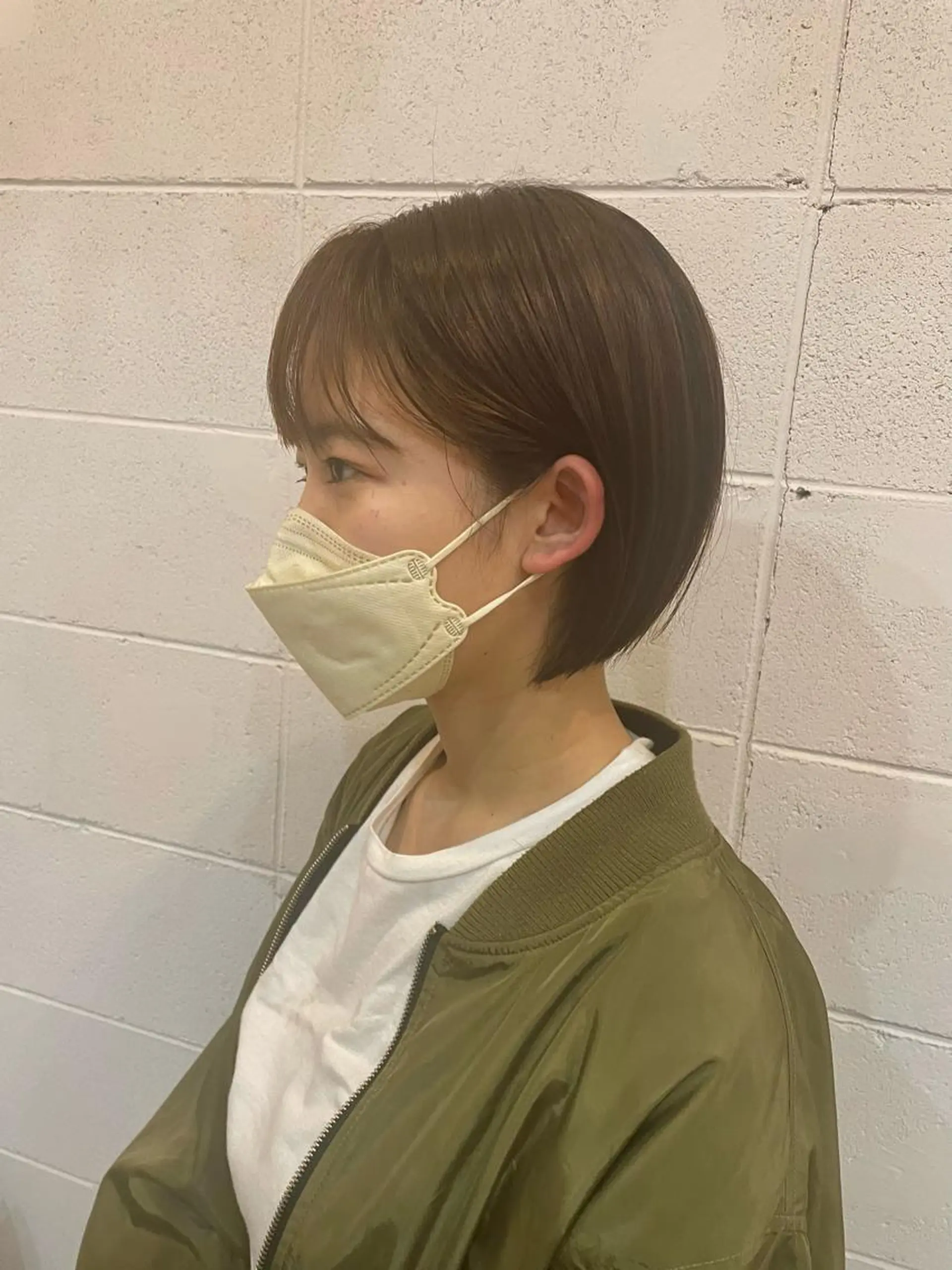 ショート 切りっぱなしボブ ショートボブ ボブ ショートヘア 小坂 真子のヘアスタイル