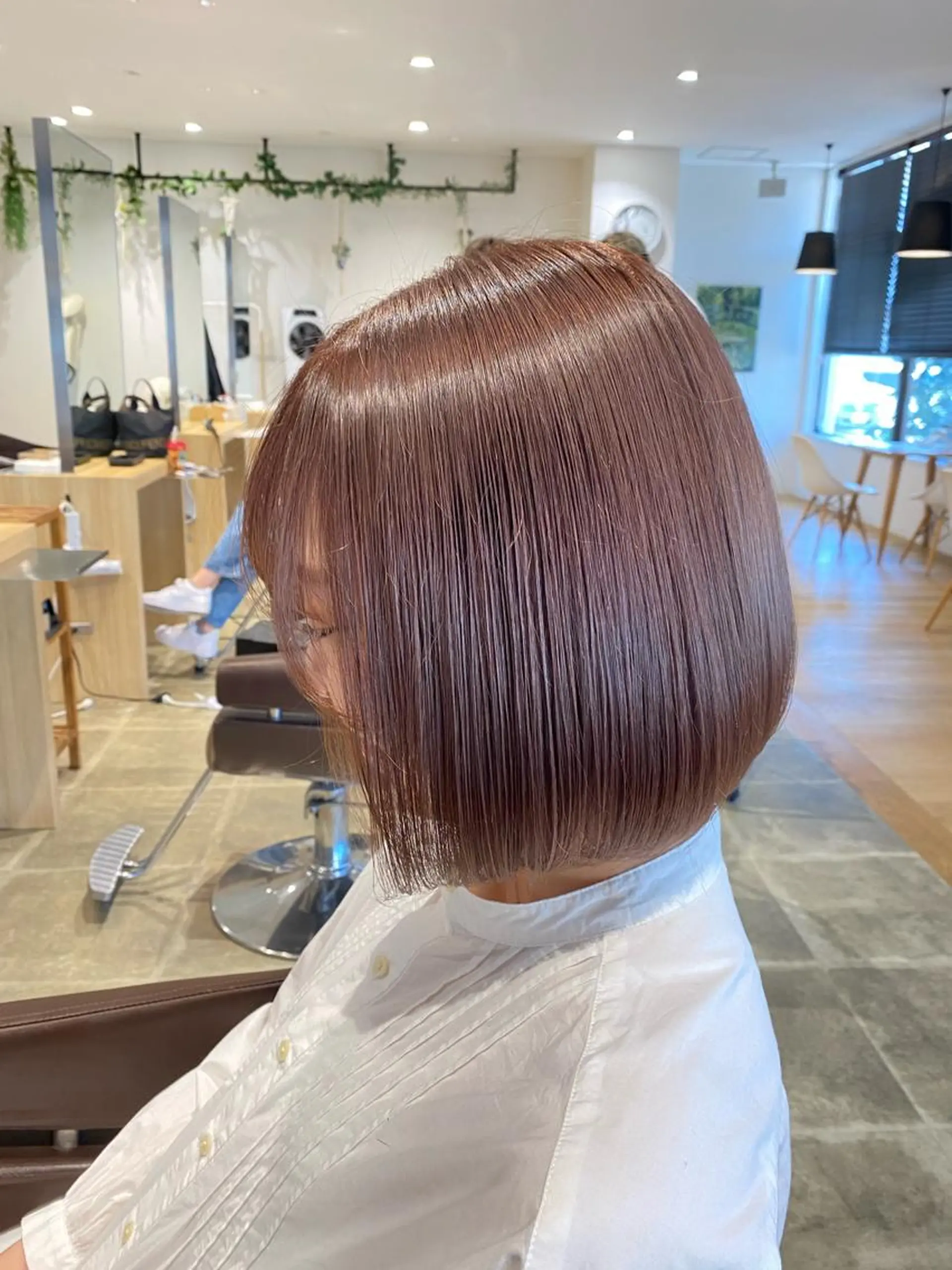 ミディアム カラー ボブ カット ヘアカラー KATSUKI津福店所属・工藤 惇のヘアスタイル