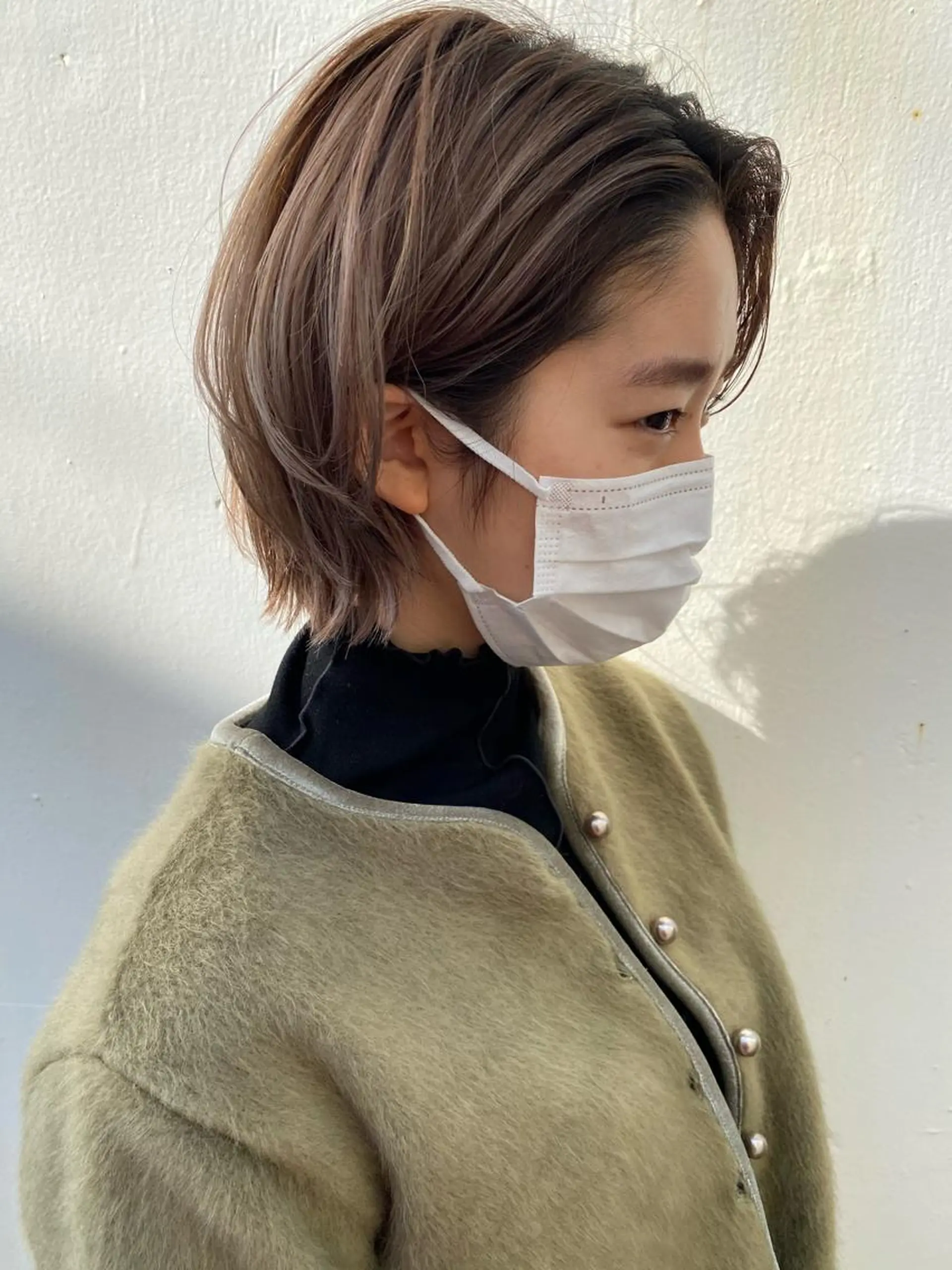 カラー グレージュ ハイライトカラー バイオレットカラー バイオレットグレージュ モダーン北鎌倉所属・中溝 アカリのヘアスタイル