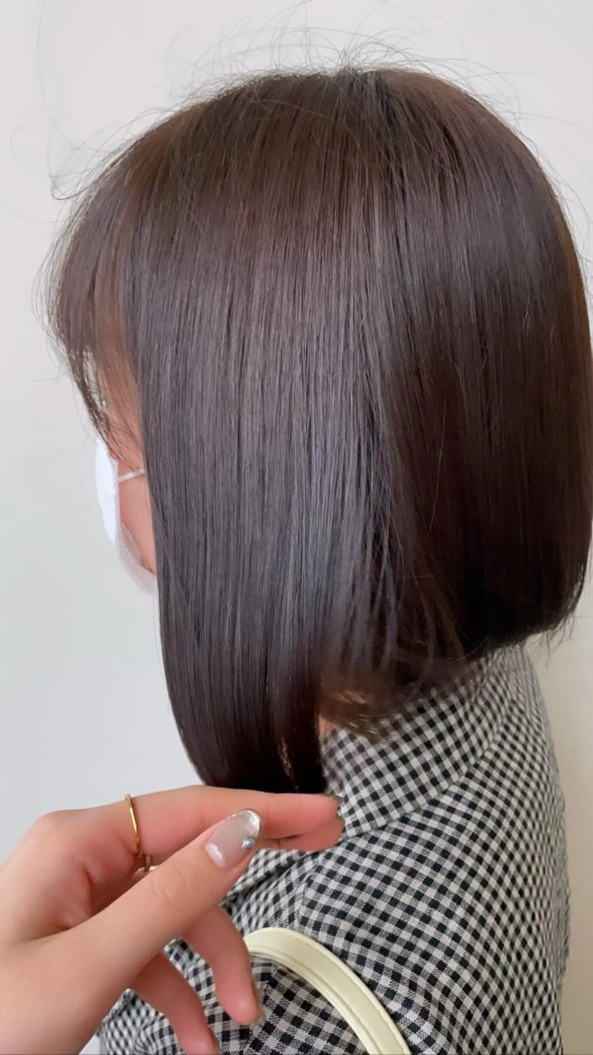 ショート カラー シールエクステ/束感 マツエク/マツパのヘアスタイル