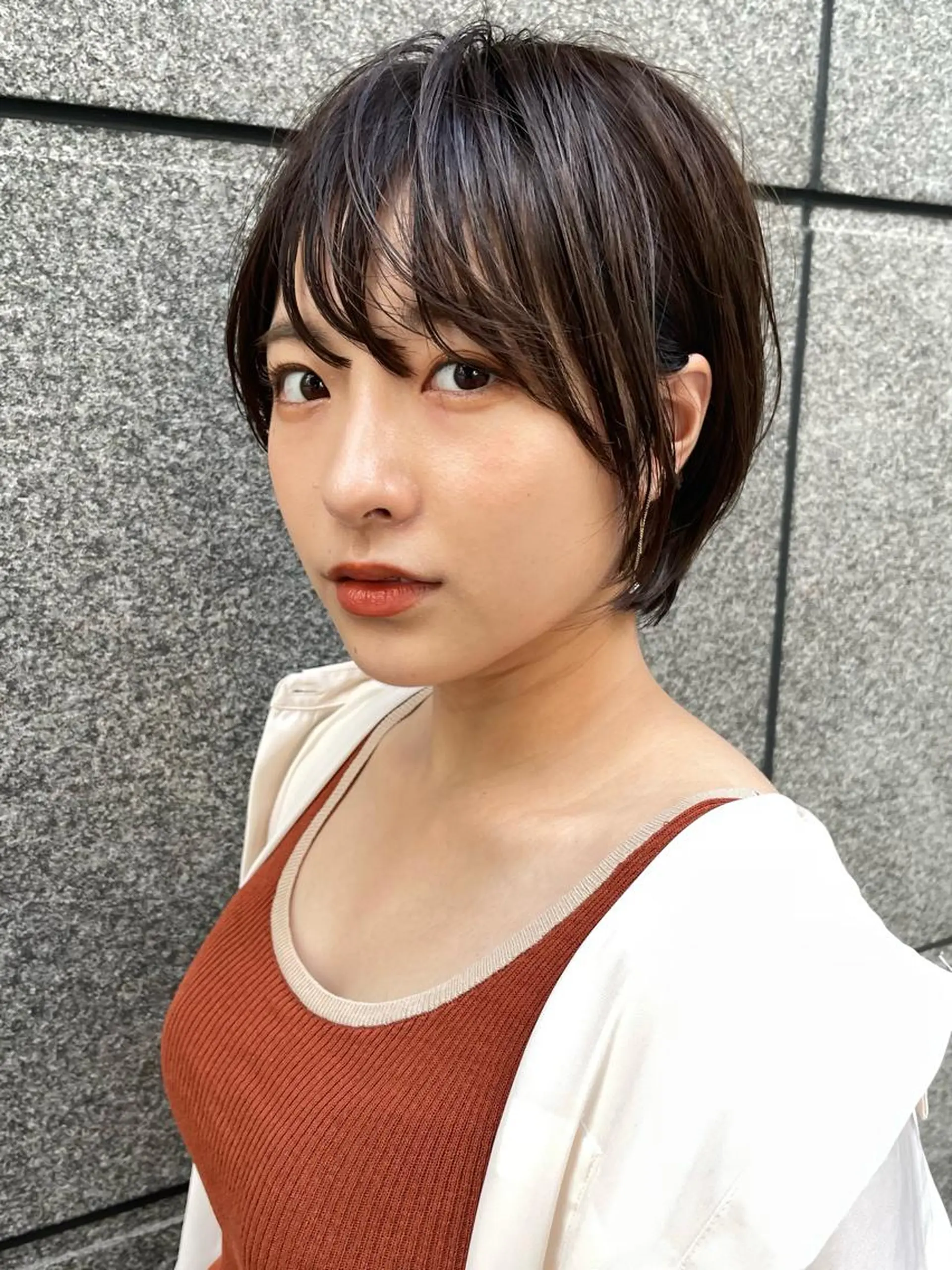 ショート カラー カット ヘアカラー トリートメント 【韓国　レイヤー 髪質改善✨】かずのヘアスタイル