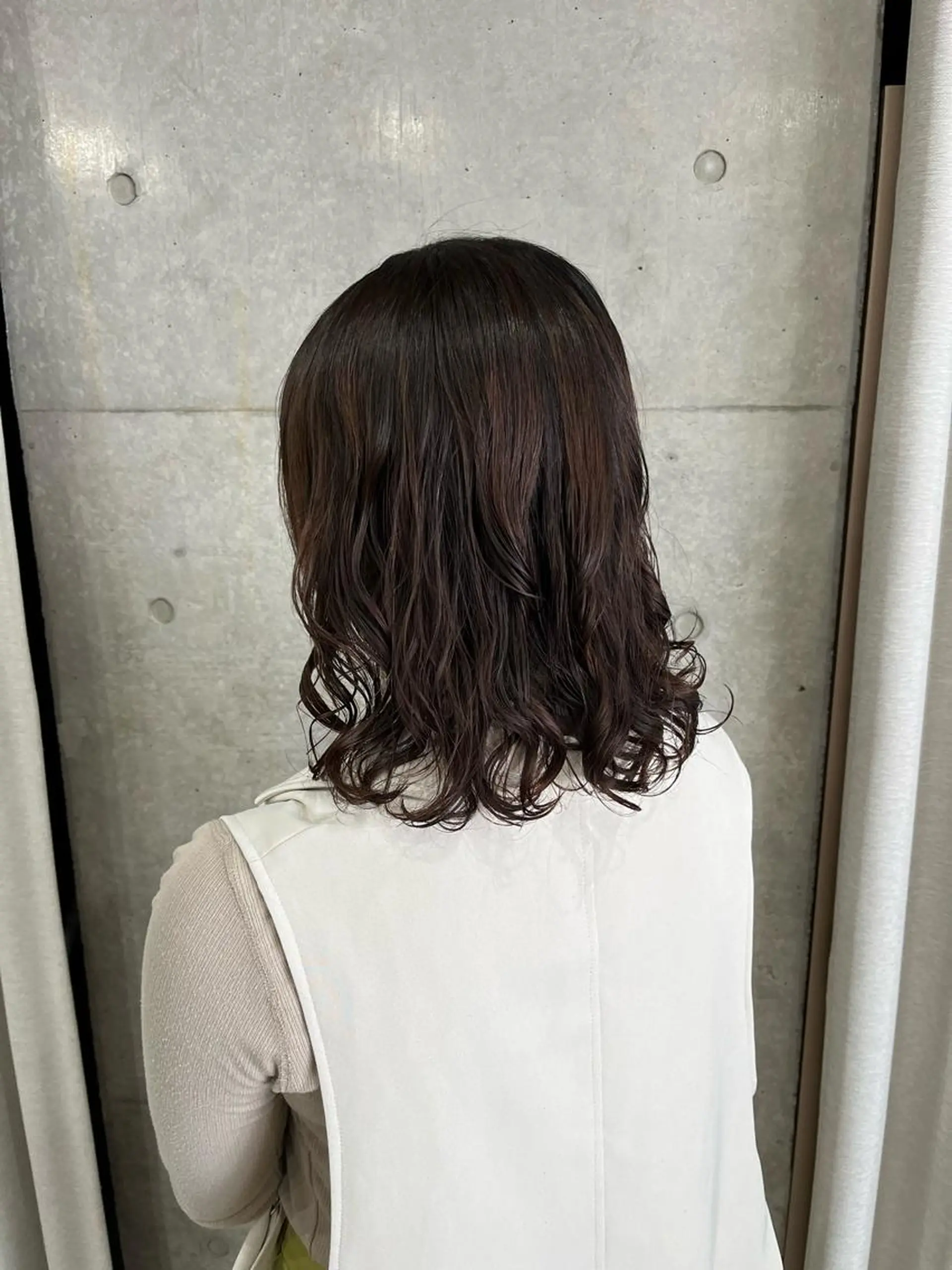 ミディアム パーマ ロングパーマ木村 ボブパーマのヘアスタイル