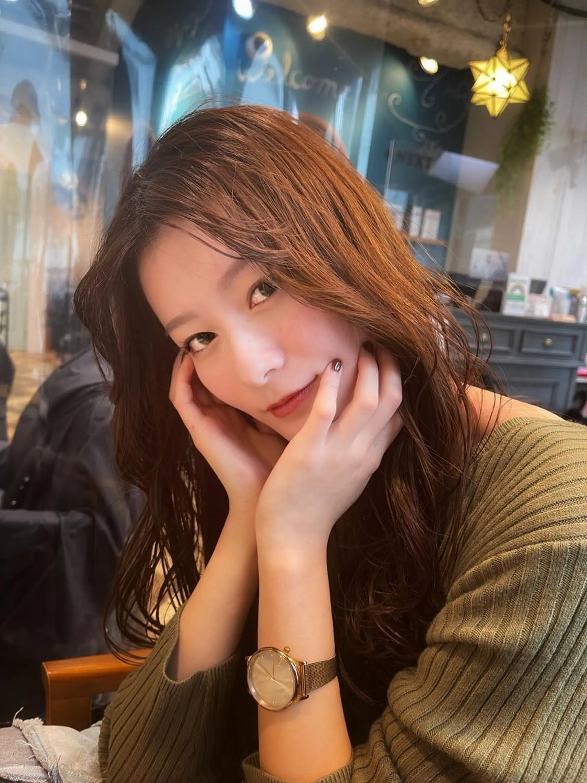 カラー ヘアアレンジ カット 海外レイヤー 鯉渕のヘアスタイル