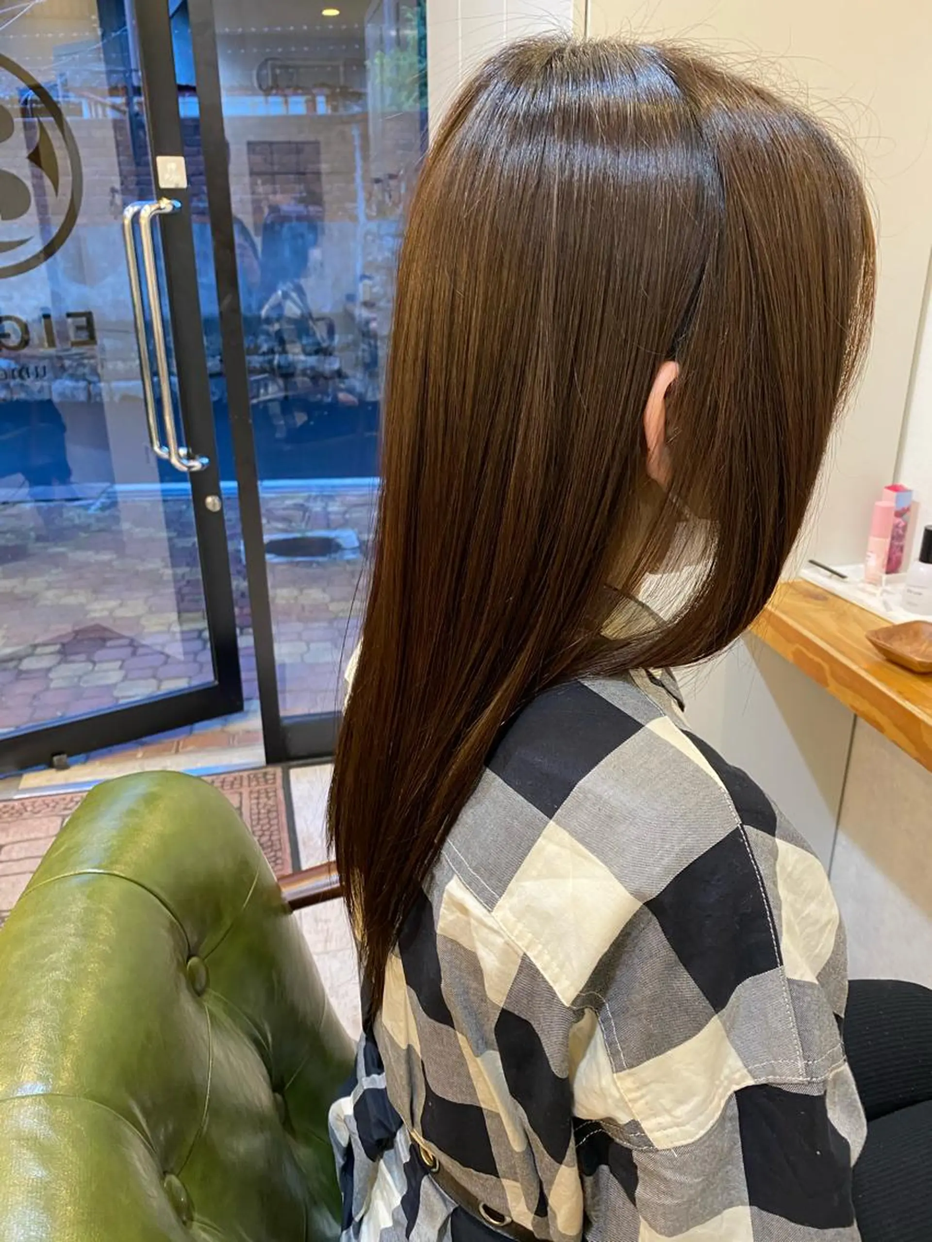 ロング カラー 髪質改善 カット ヘアカラー トリートメント エイト ウメダのヘアスタイル