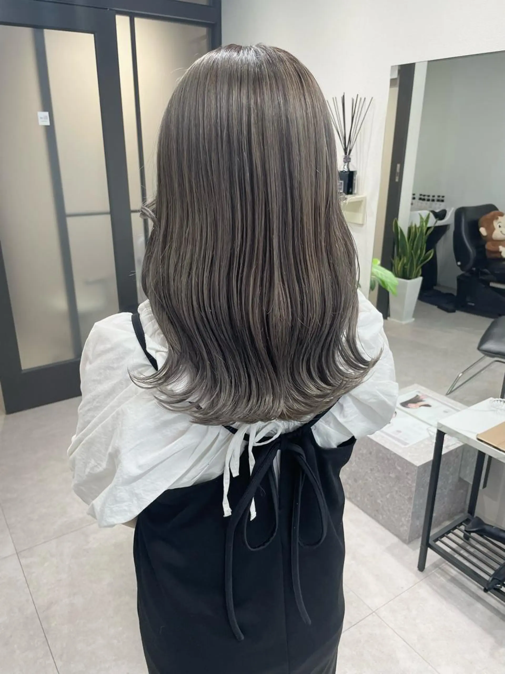 セミロング カラー カット ヘアカラー 髪質改善will hairdesignのヘアスタイル