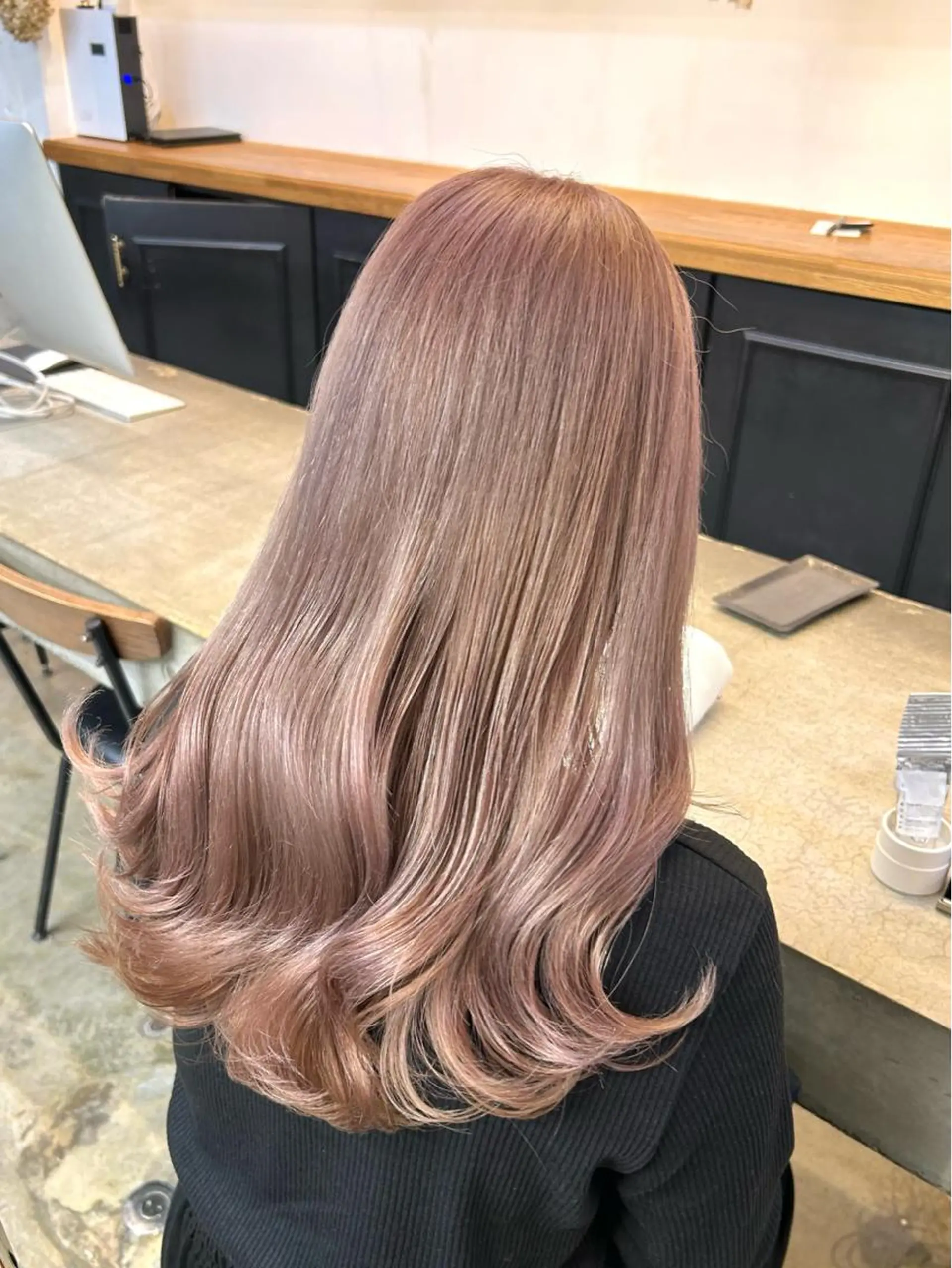 ロング カラー ヘアアレンジ ヘアカラー トリートメント ヘアセット 🎀暖色カラー🎀 yurika♡のヘアスタイル