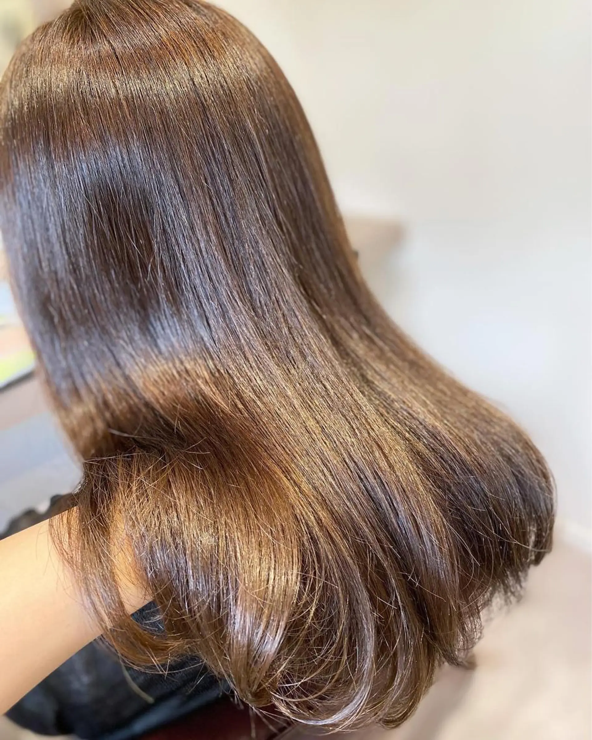 ロング カラー 髪質改善 縮毛矯正 トリートメント 荒木 ひろかのヘアスタイル