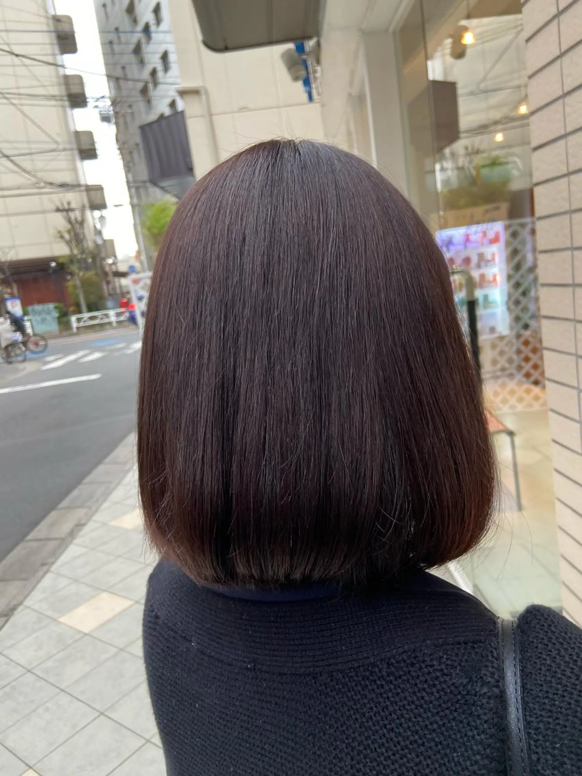 ミディアム カラー 菊地 美憂のヘアスタイル