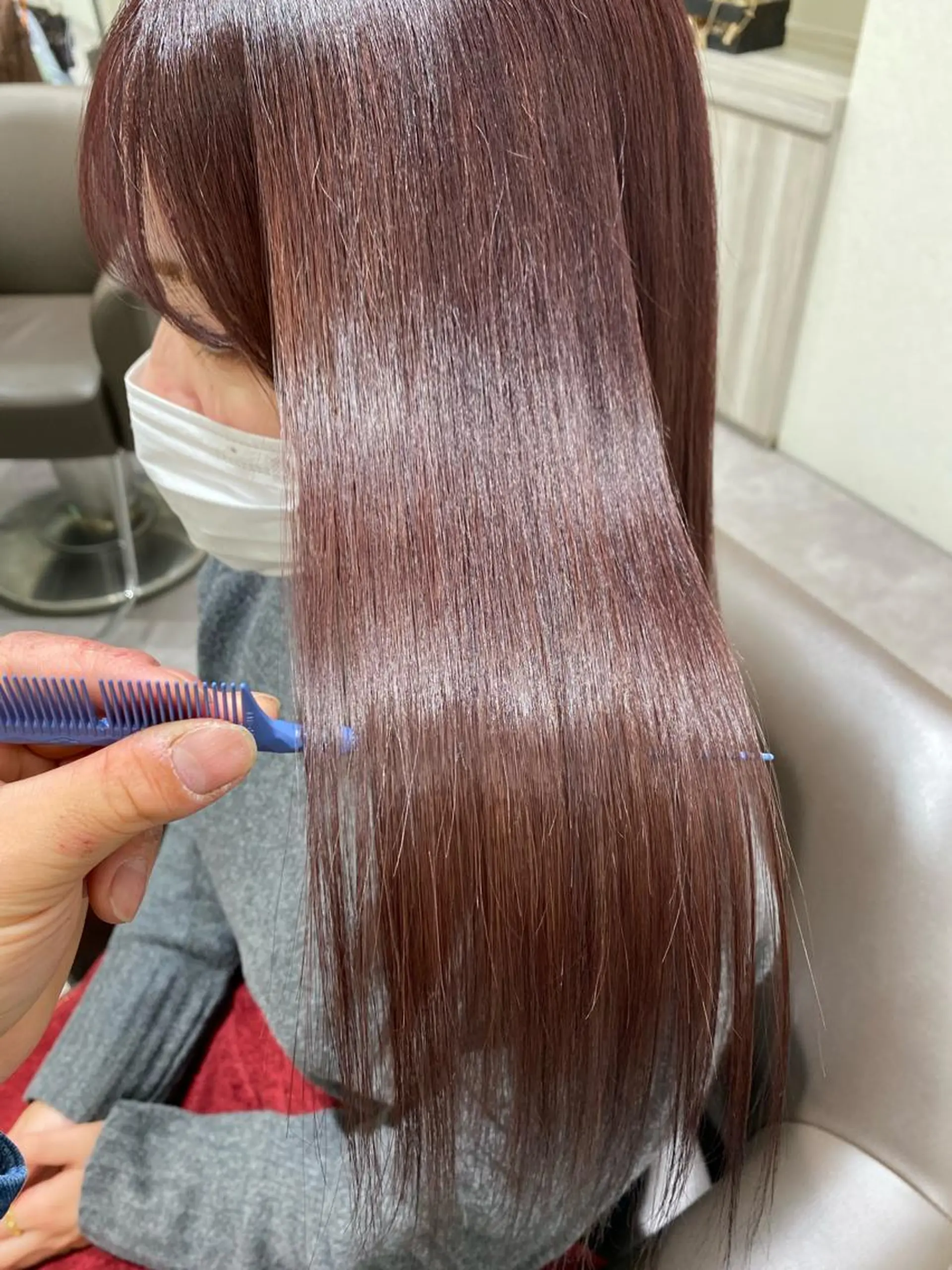 ロング カラー ヘアカラー 縮毛矯正 トリートメント EARTH今池店/ 縮毛矯正/パーマ/のヘアスタイル