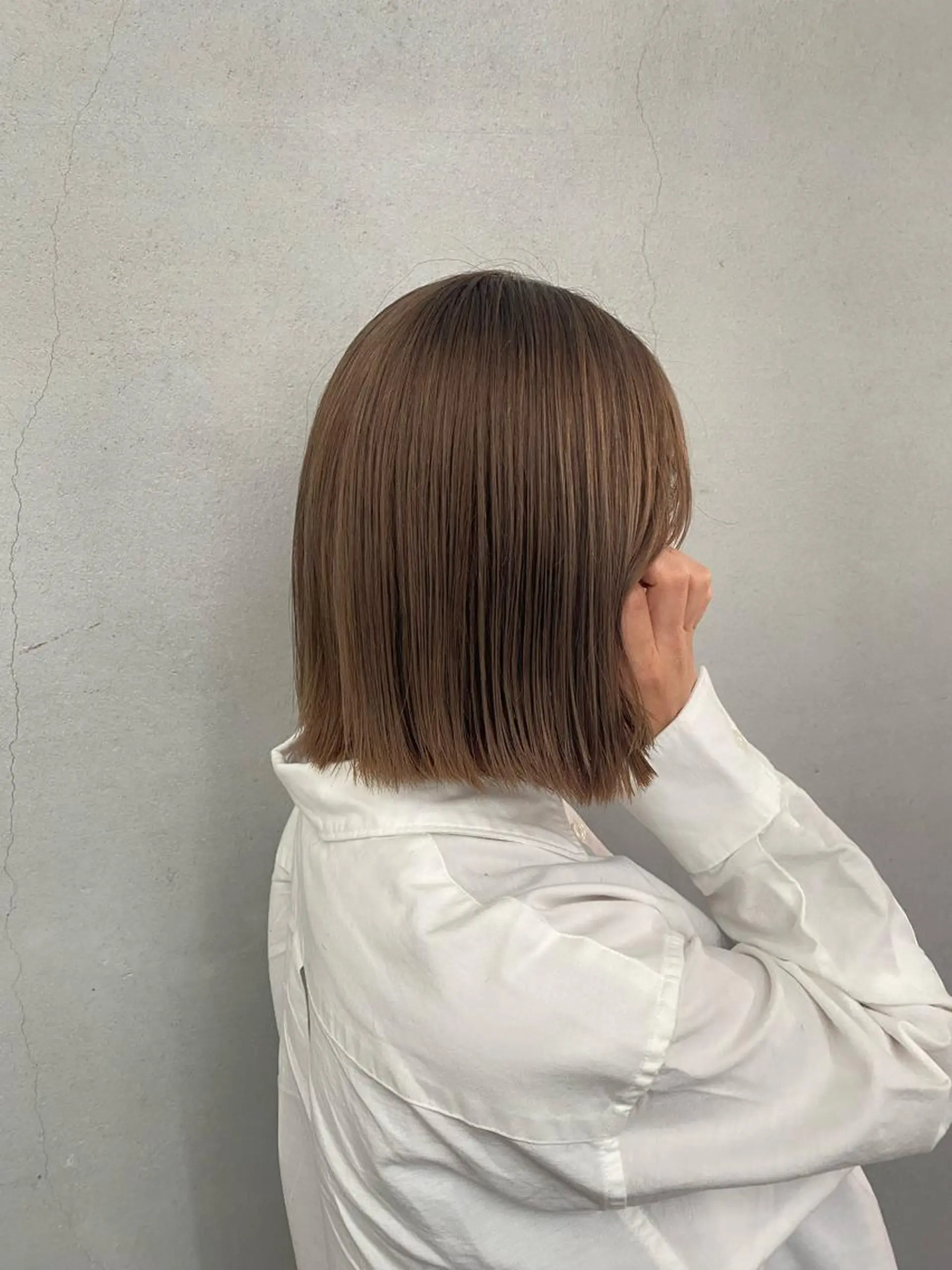 ショート カラー ベージュカラー とびまつ /ショート/脱白髪染のヘアスタイル