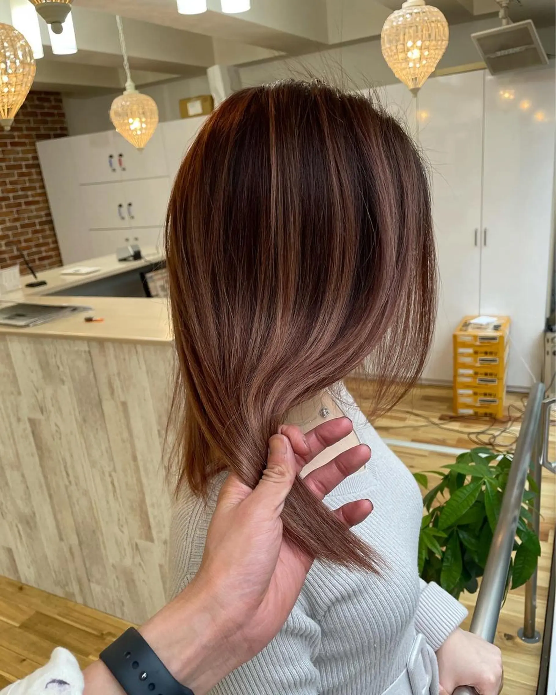 セミロング カラー ヘアカラー トリートメント Tao所属・藤川 大智のヘアスタイル