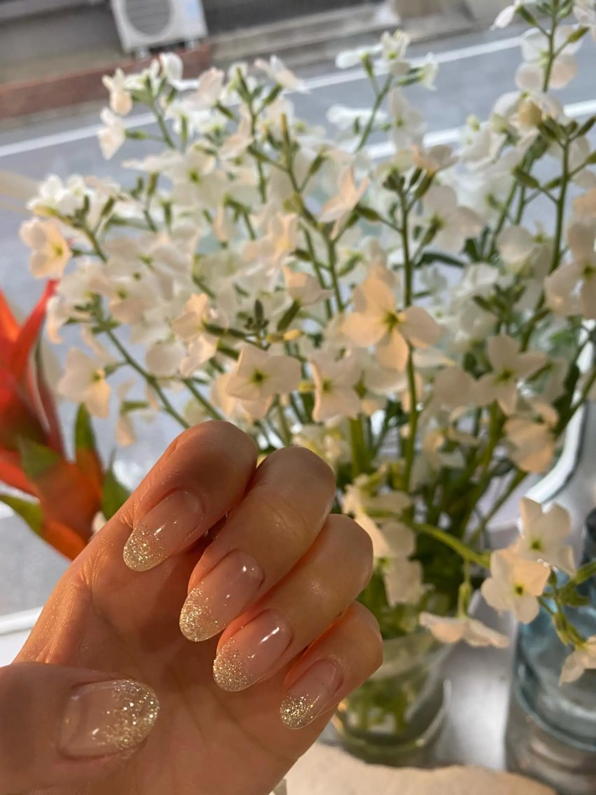 ネイル グラデーション ラメ(グリッター) ラメグラデーション ハンドネイル Vistar nail所属・Virtar MOMOKAのネイルデザイン