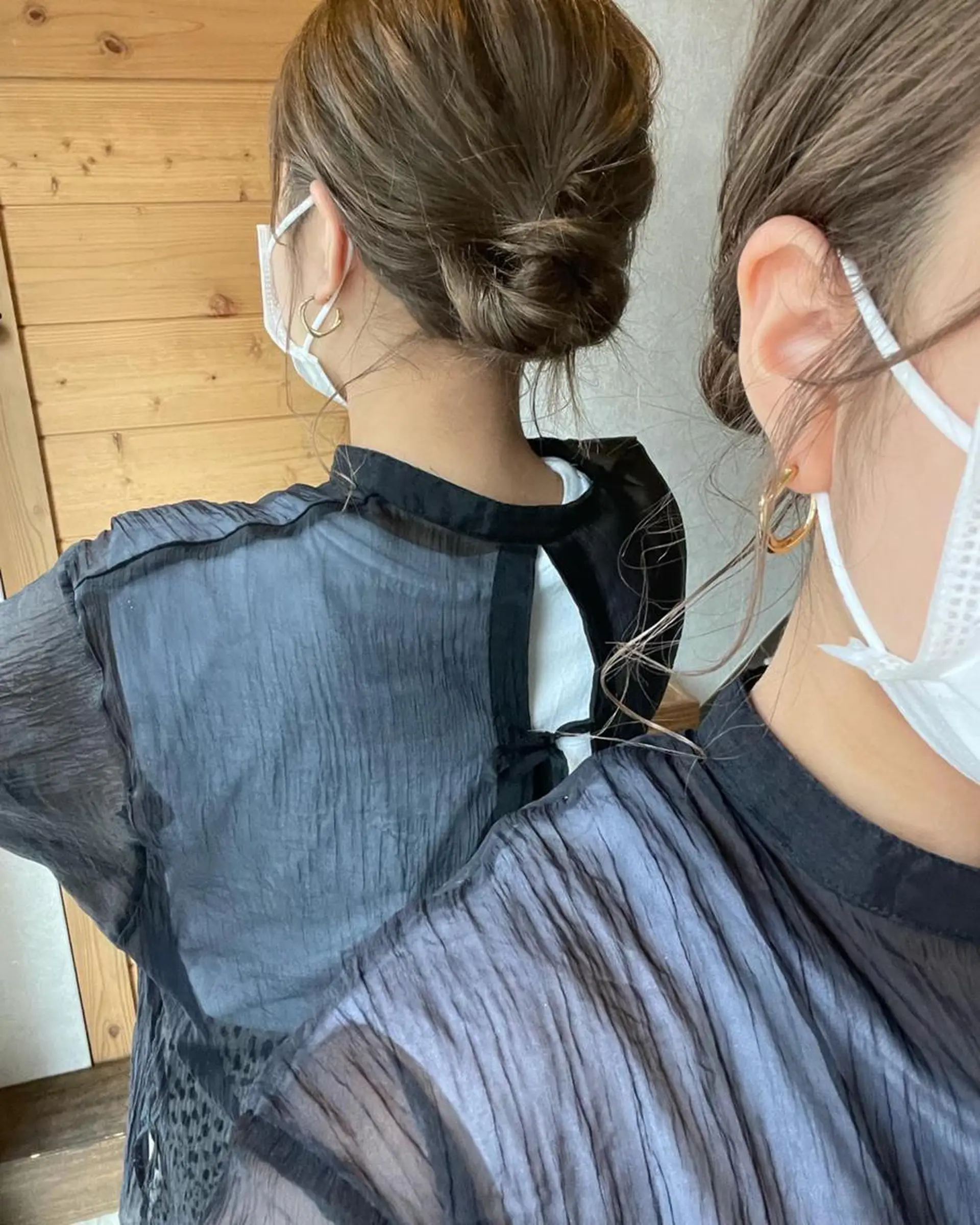 ショート カラー パーマ ヘアアレンジ メンズ キッズ ネイル マツエク・マツパ お団子ヘア 子どものヘアアレンジ 簡単アレンジ Saffyハリウッド トリートメント◎のヘアスタイル