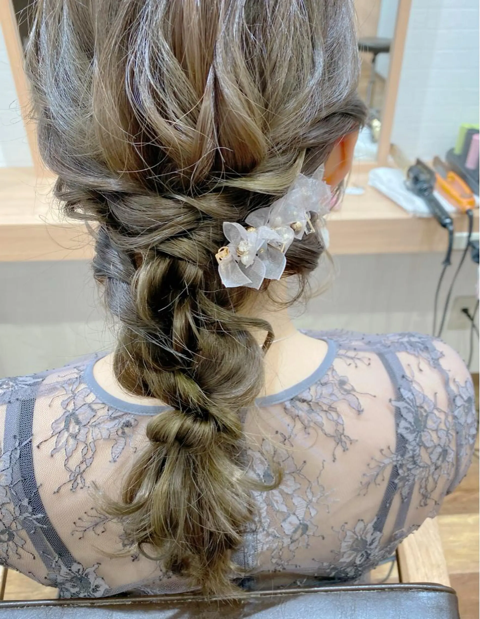 セミロング ヘアアレンジ ヘアセット GRANLUSSO 〜グランルッソ駅前店所属・木口 嘉美のヘアスタイル